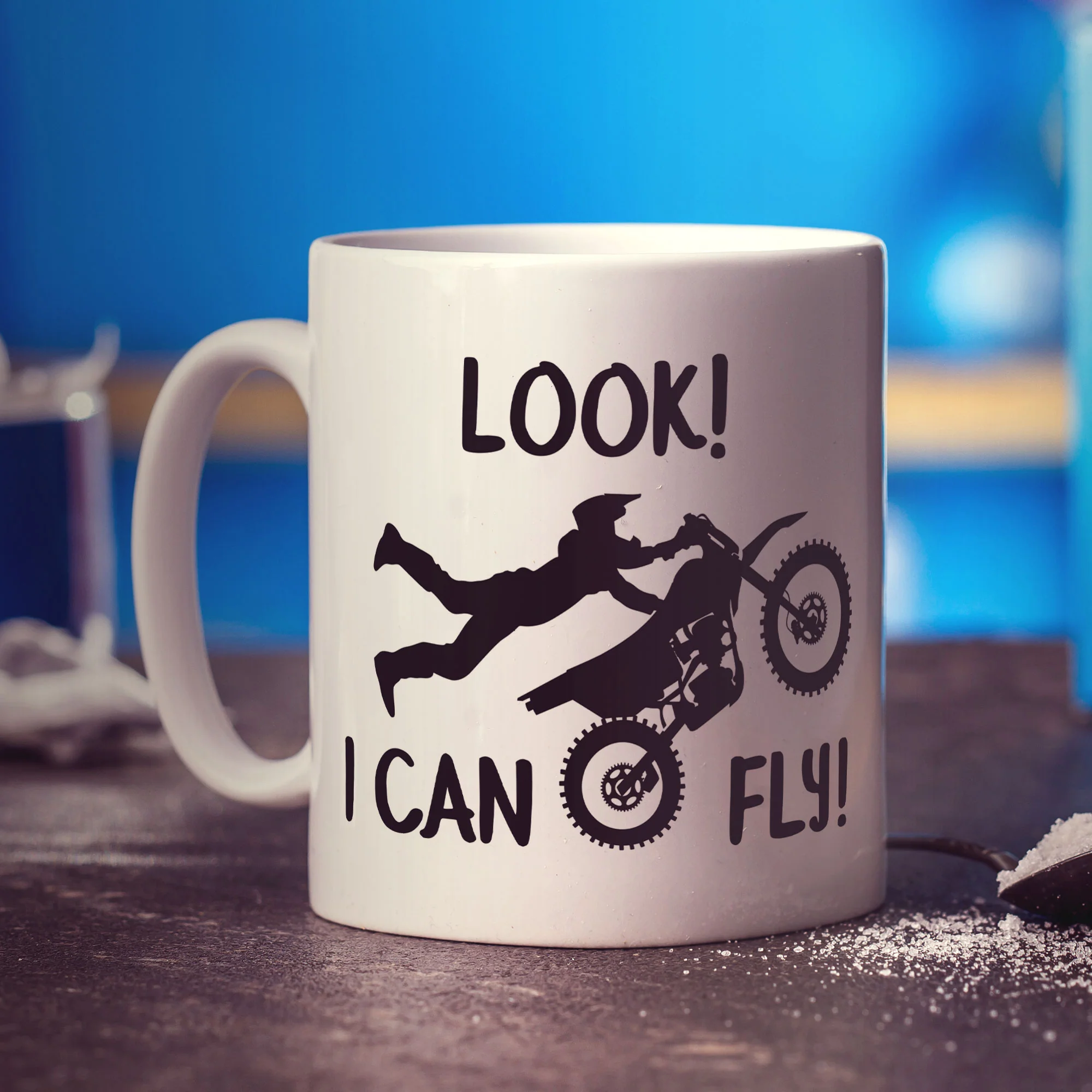 Look! I Can Fly Motocross Mug - Image 2
