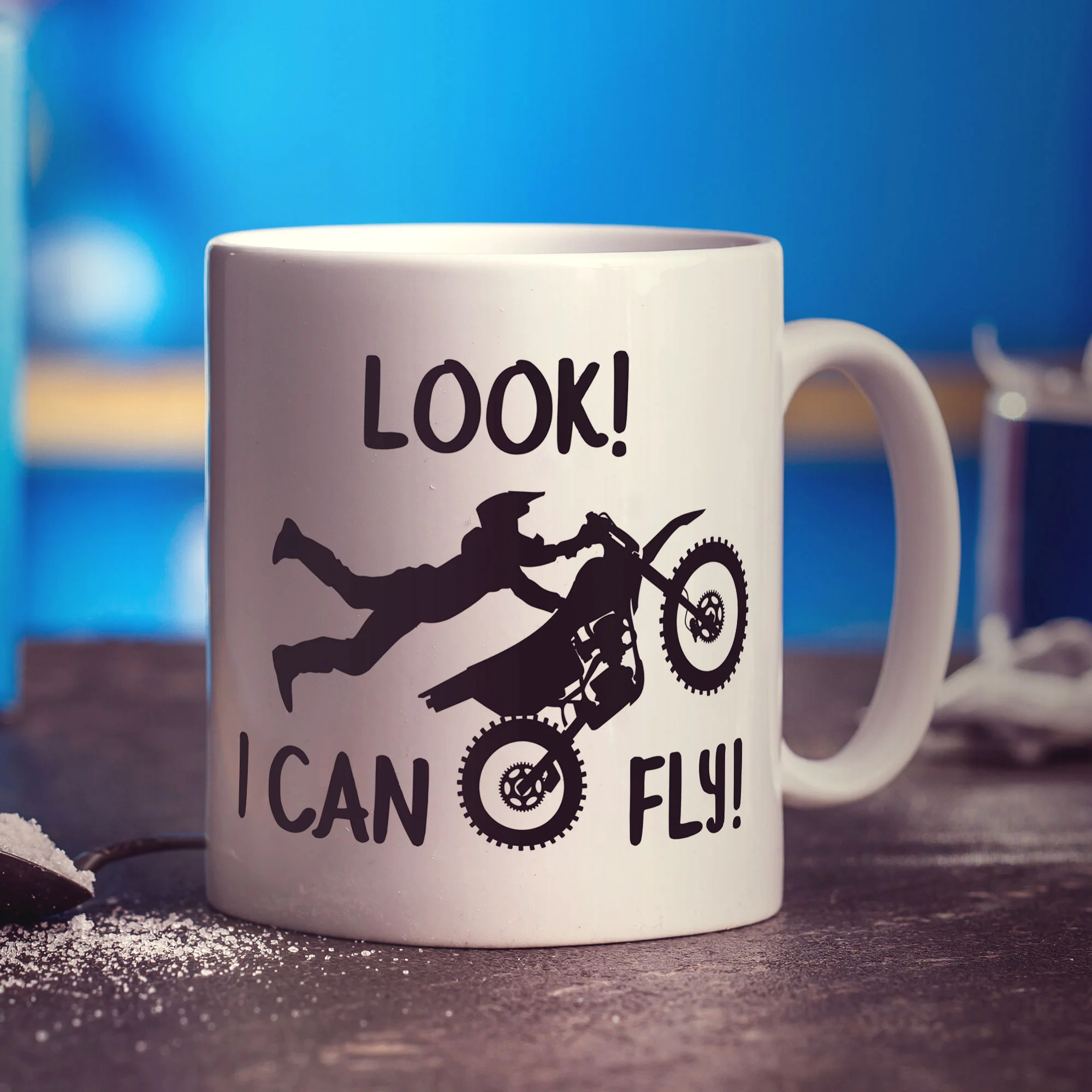 Look! I Can Fly Motocross Mug - Image 4