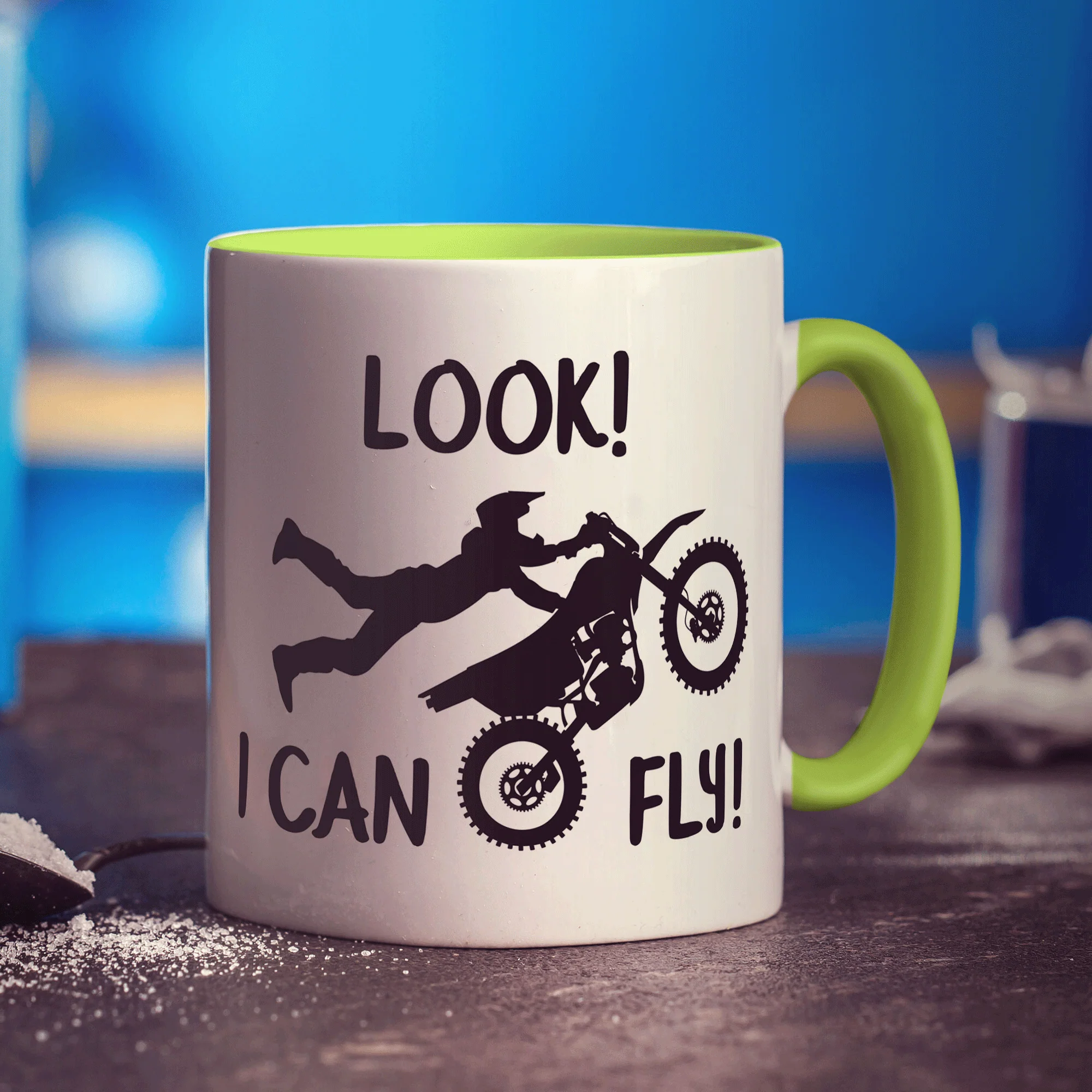 Look! I Can Fly Motocross Mug - Image 9