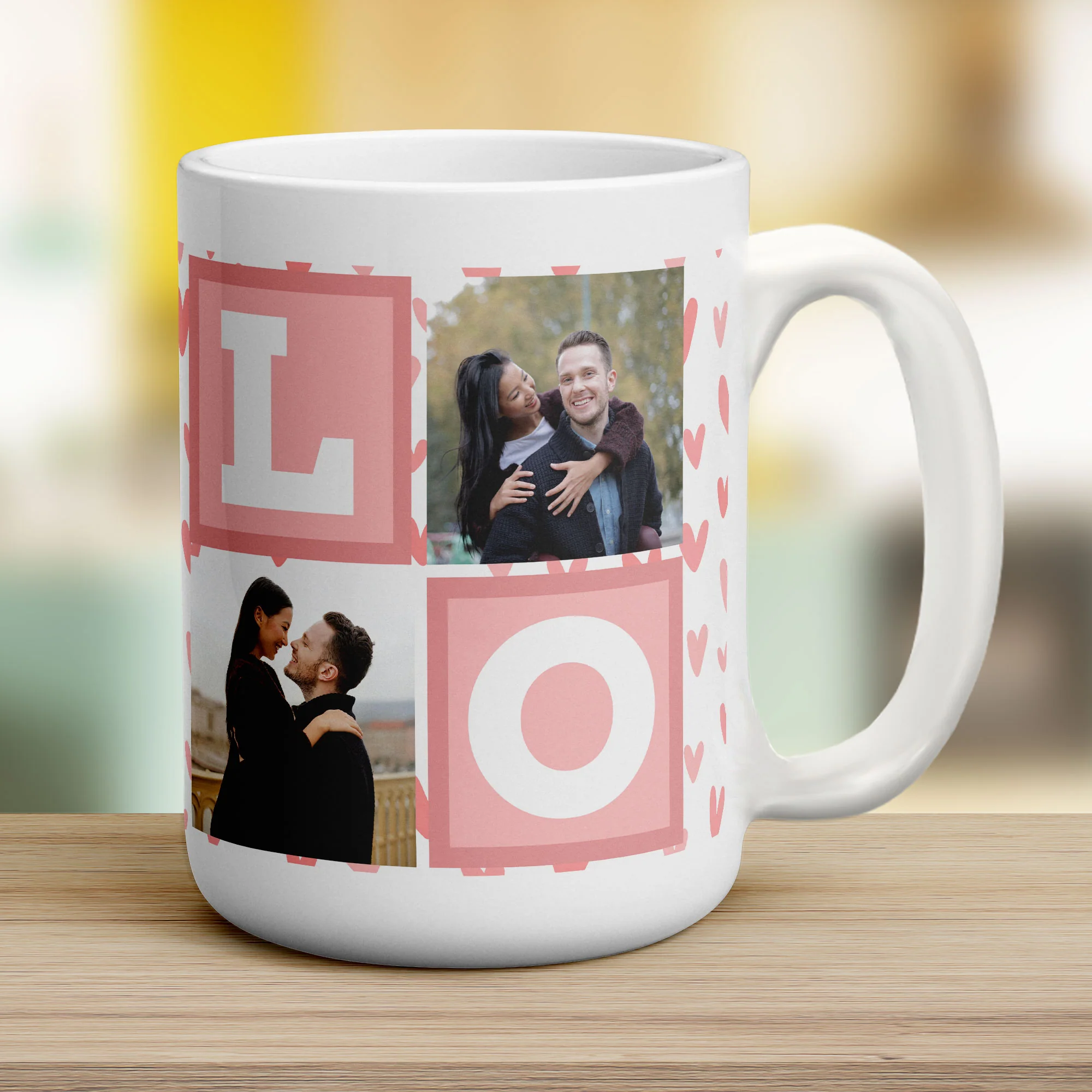 Love Letter Blocks Photo Mug - Image 12