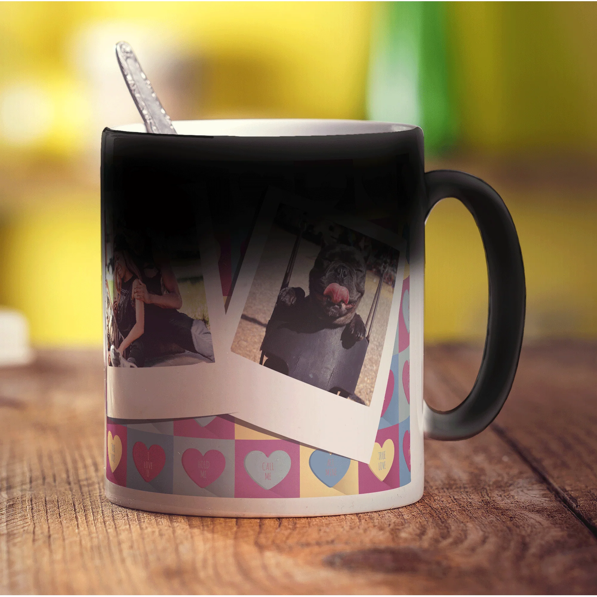 Love Pattern Polaroid Photo Mug - Image 10
