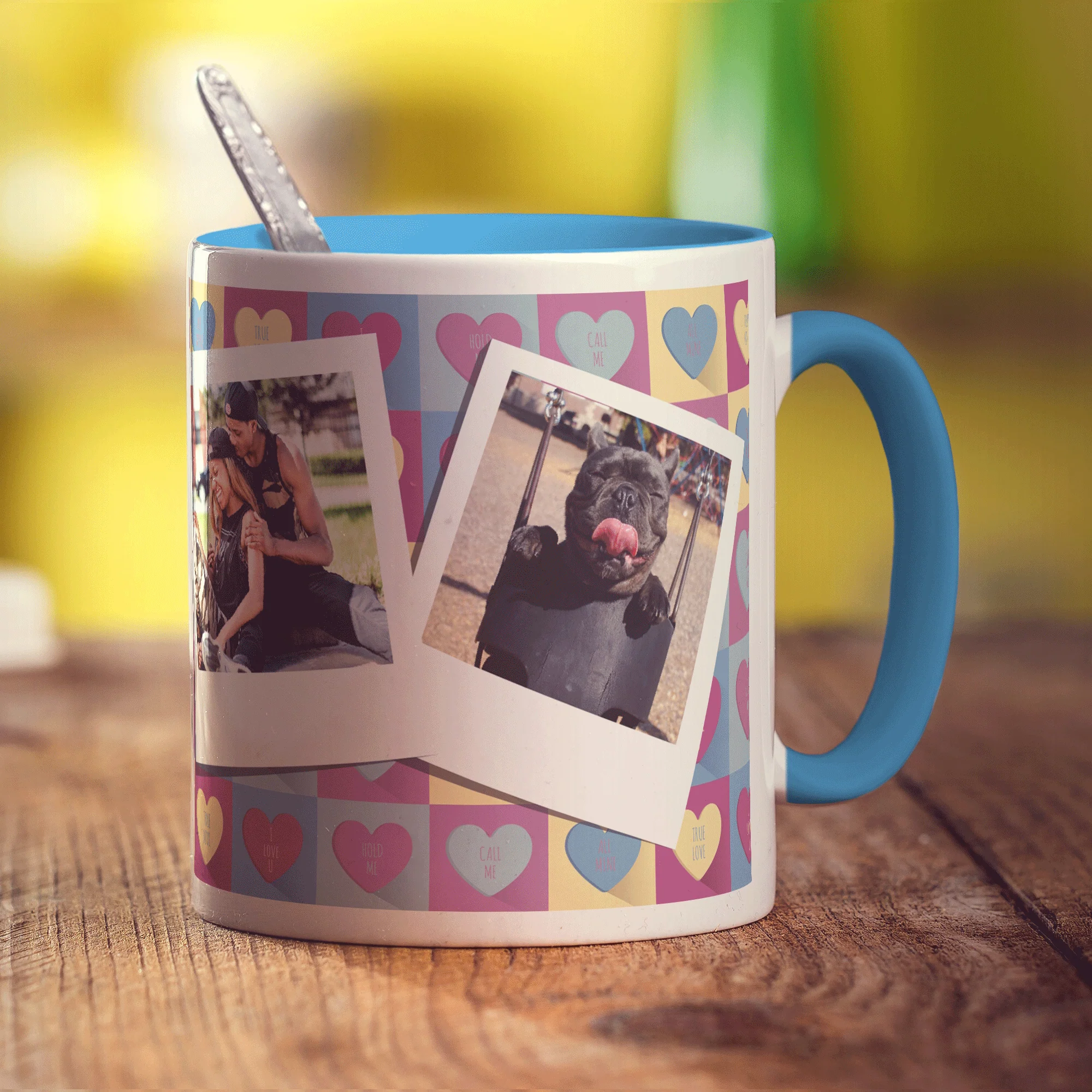 Love Pattern Polaroid Photo Mug - Image 12