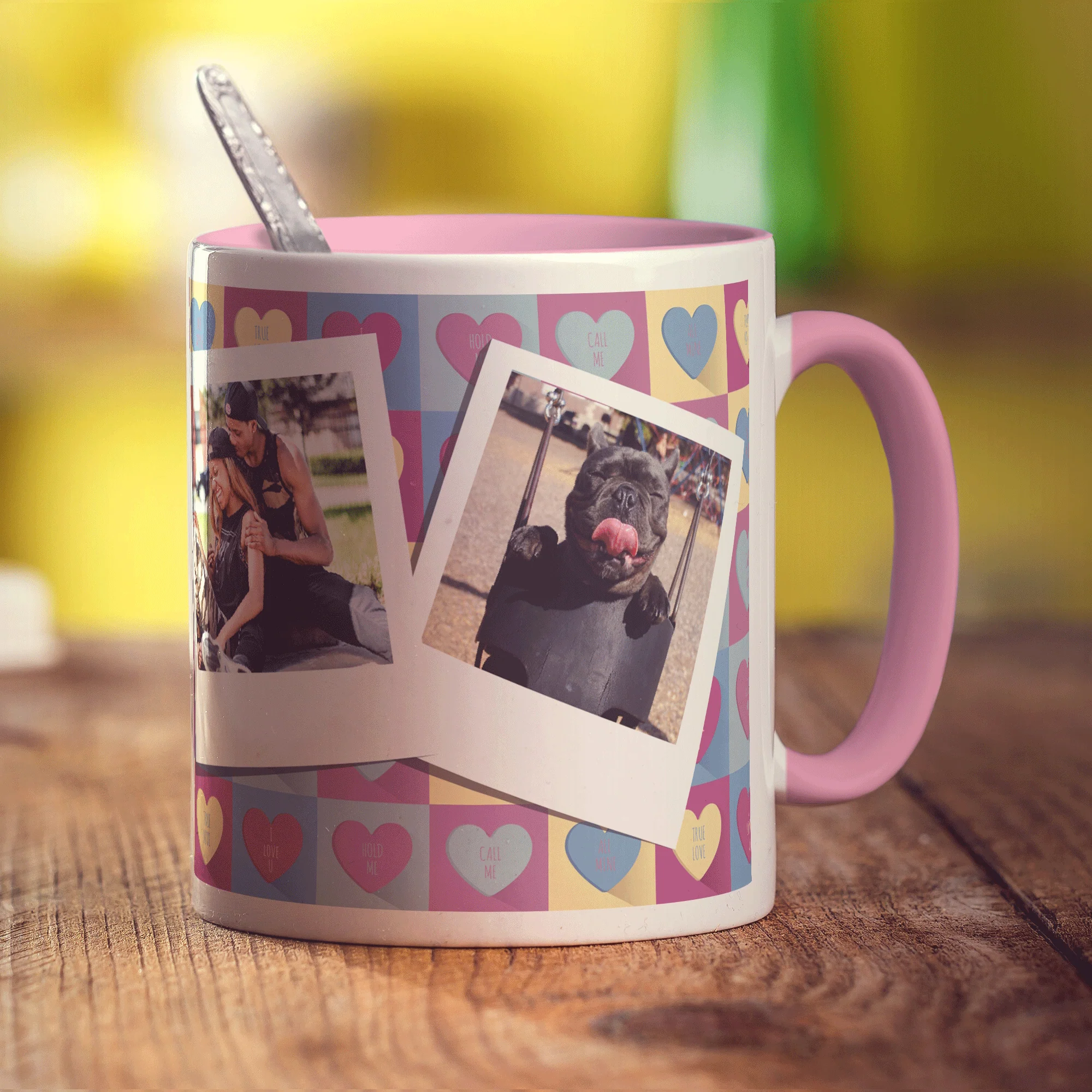 Love Pattern Polaroid Photo Mug - Image 13