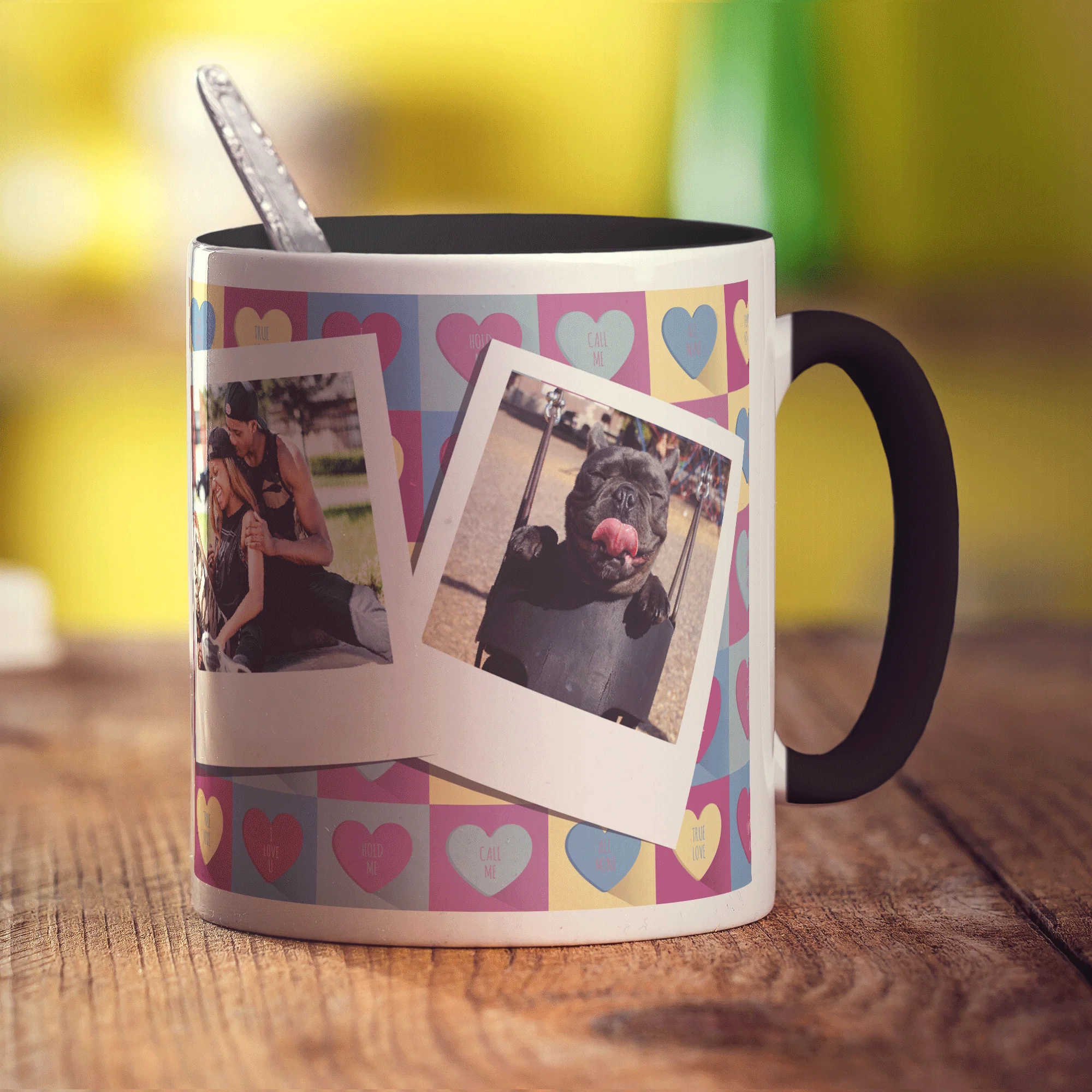 Love Pattern Polaroid Photo Mug - Image 14