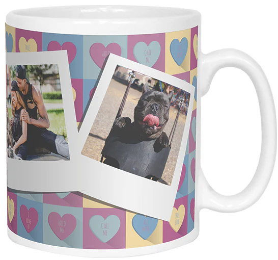 Love Pattern Polaroid Photo Mug - Image 2