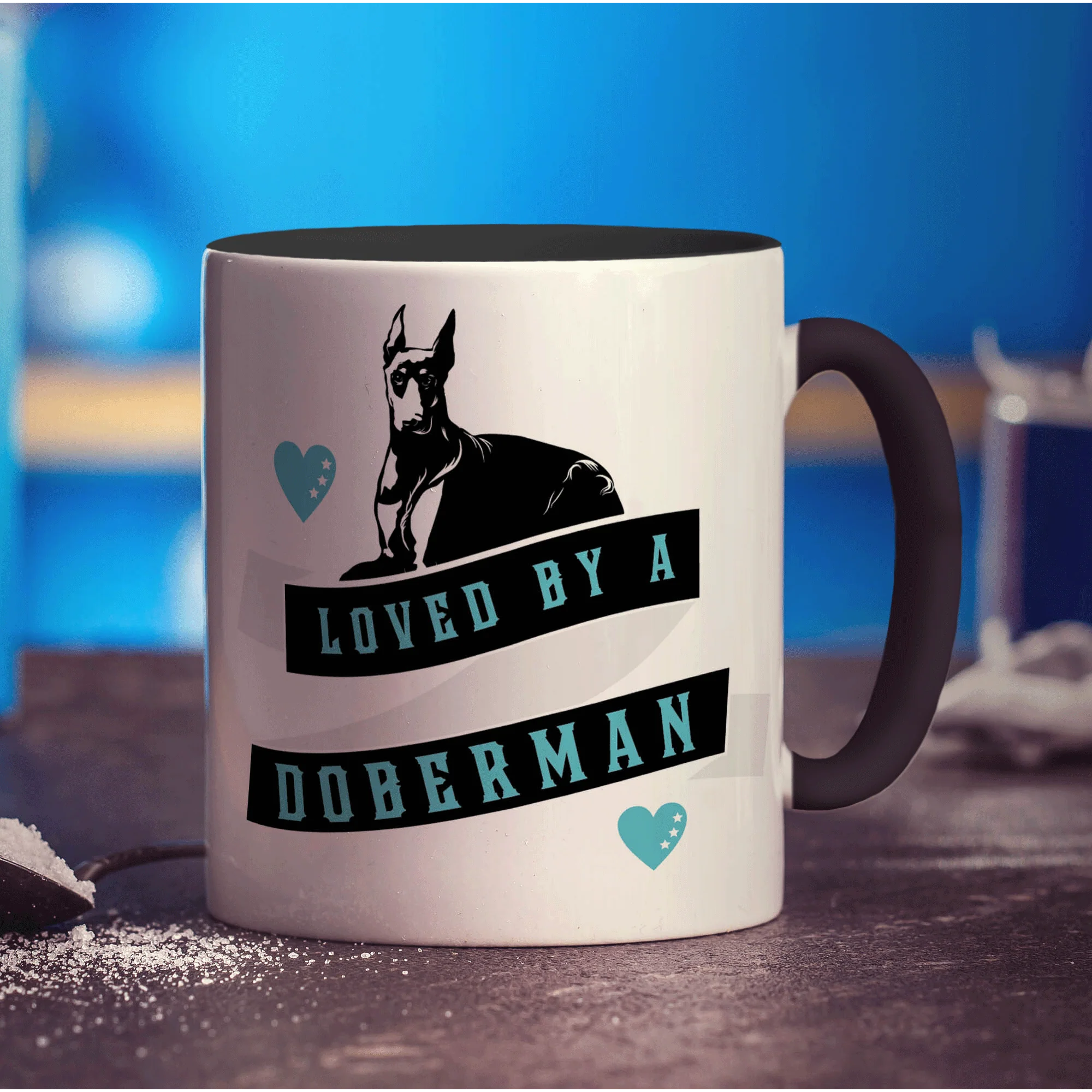 Loved By A Doberman Mug - Image 10