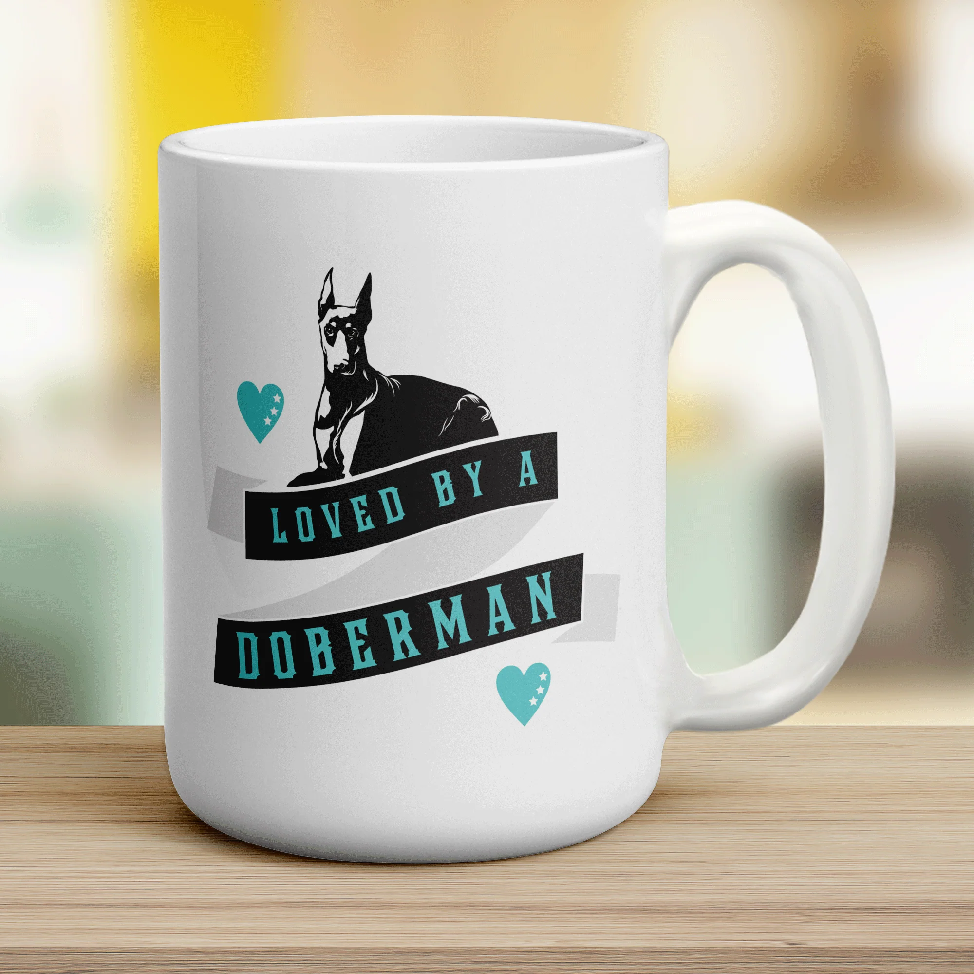 Loved By A Doberman Mug - Image 12