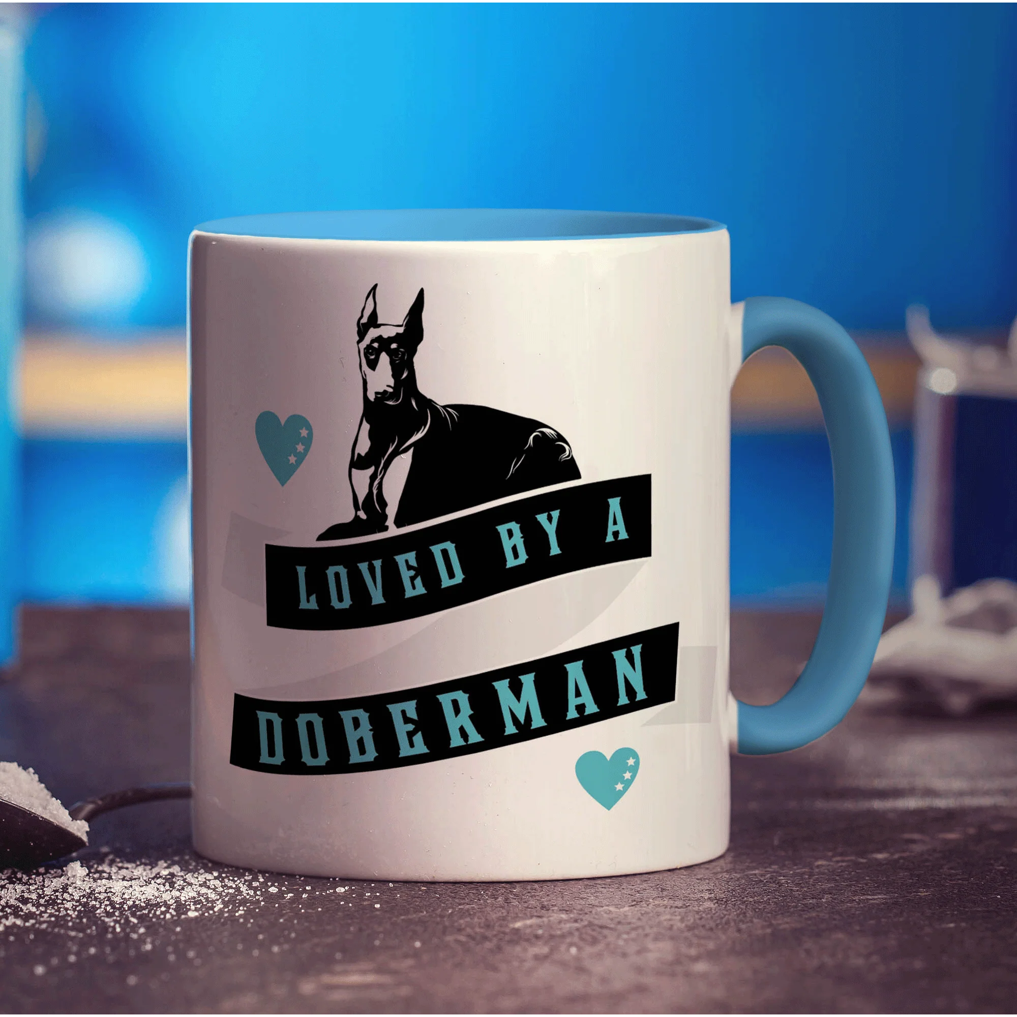 Loved By A Doberman Mug - Image 8