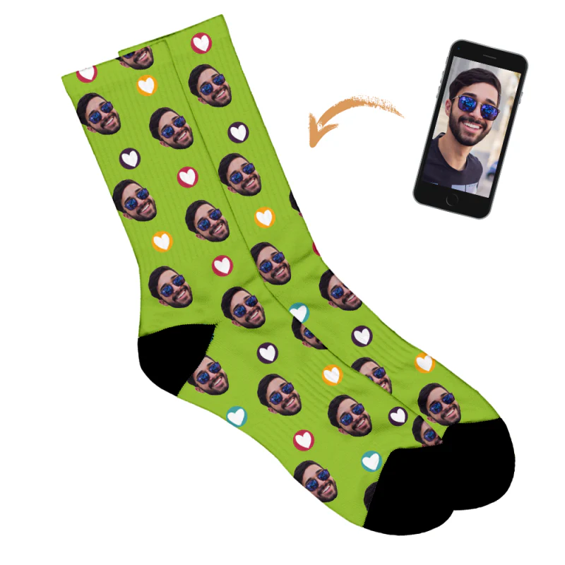 Love Hearts Personalised Socks - Image 109