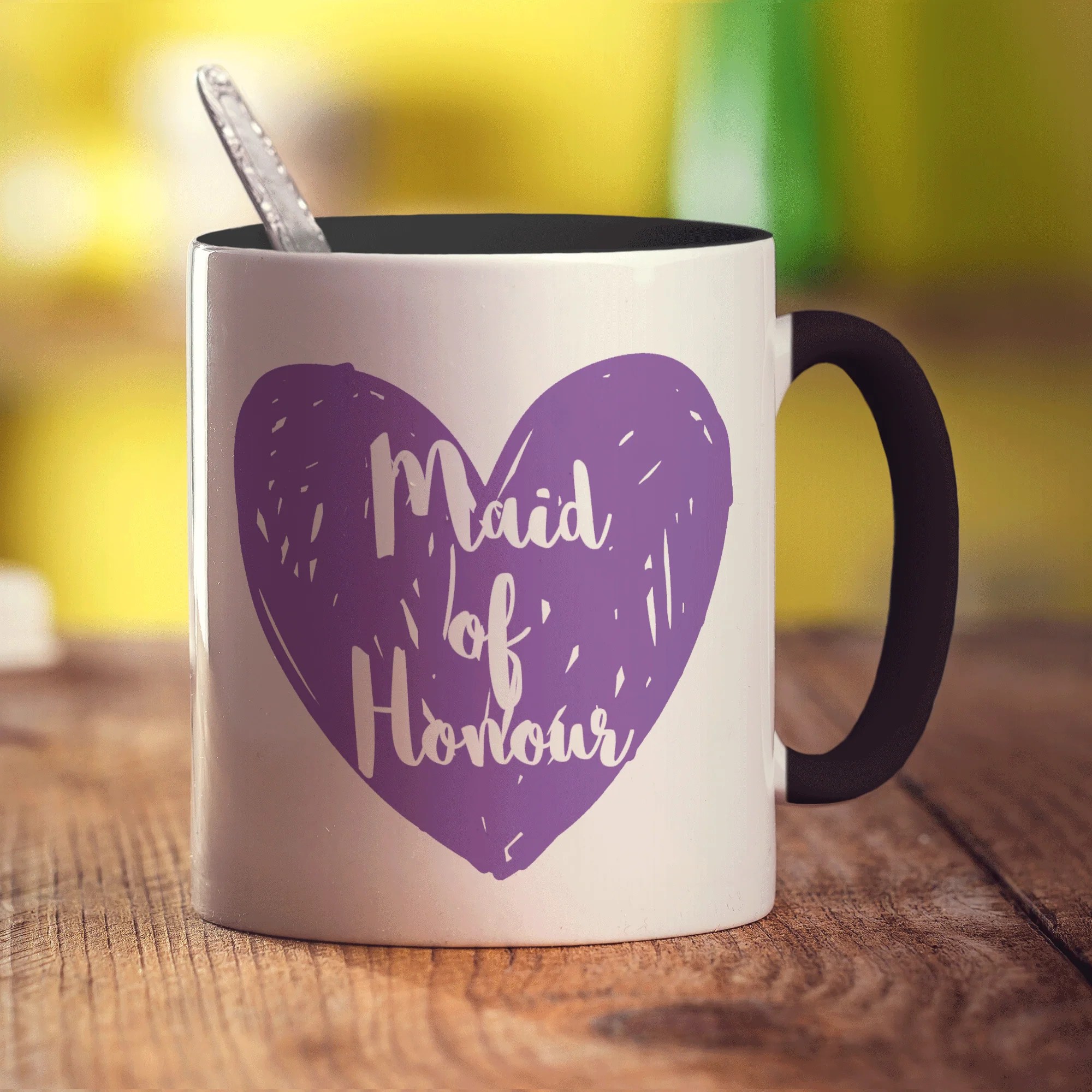 Maid of Honour Heart Name Mug - Image 7
