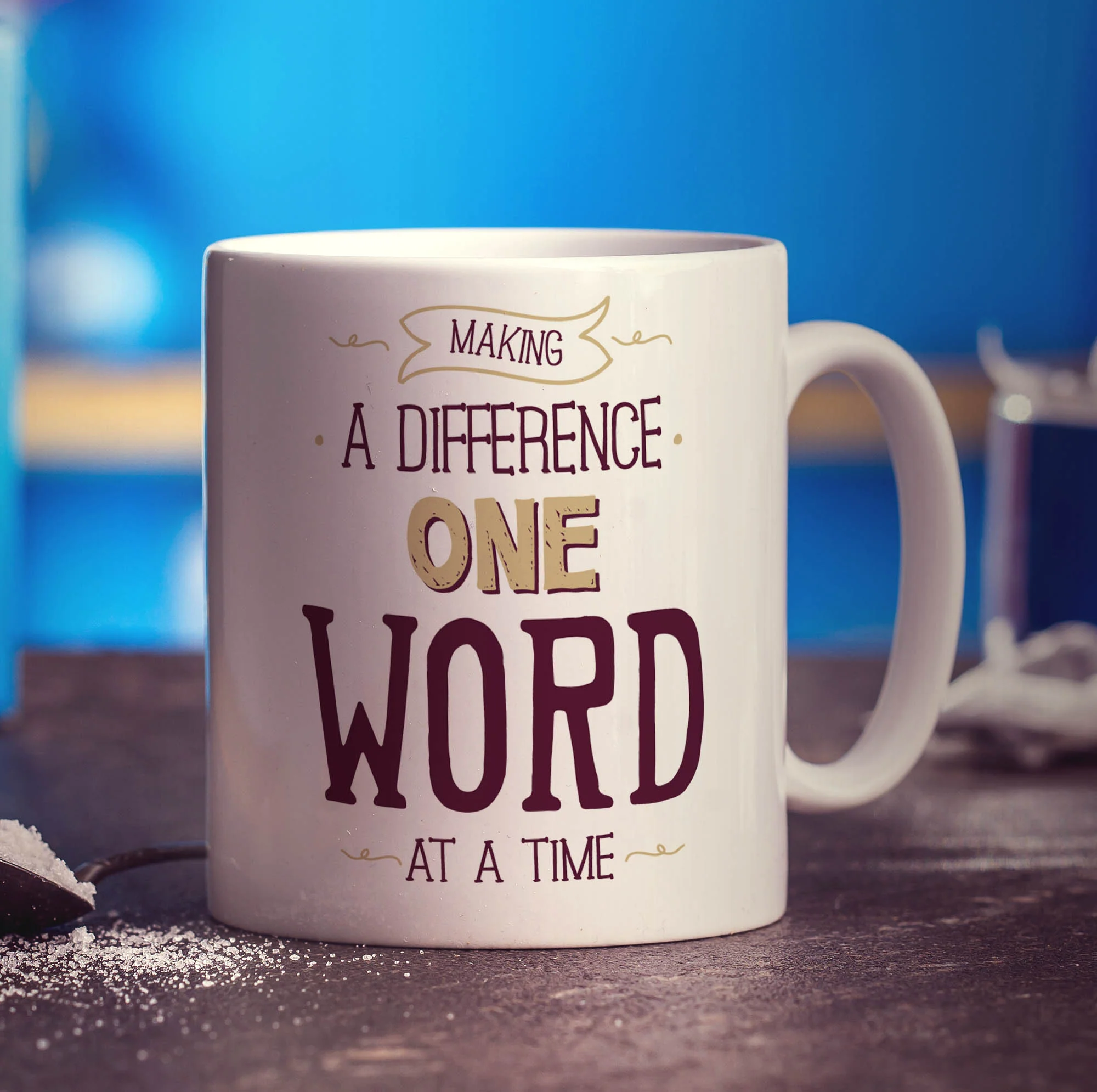 Making a Difference One Word At a Time Mug