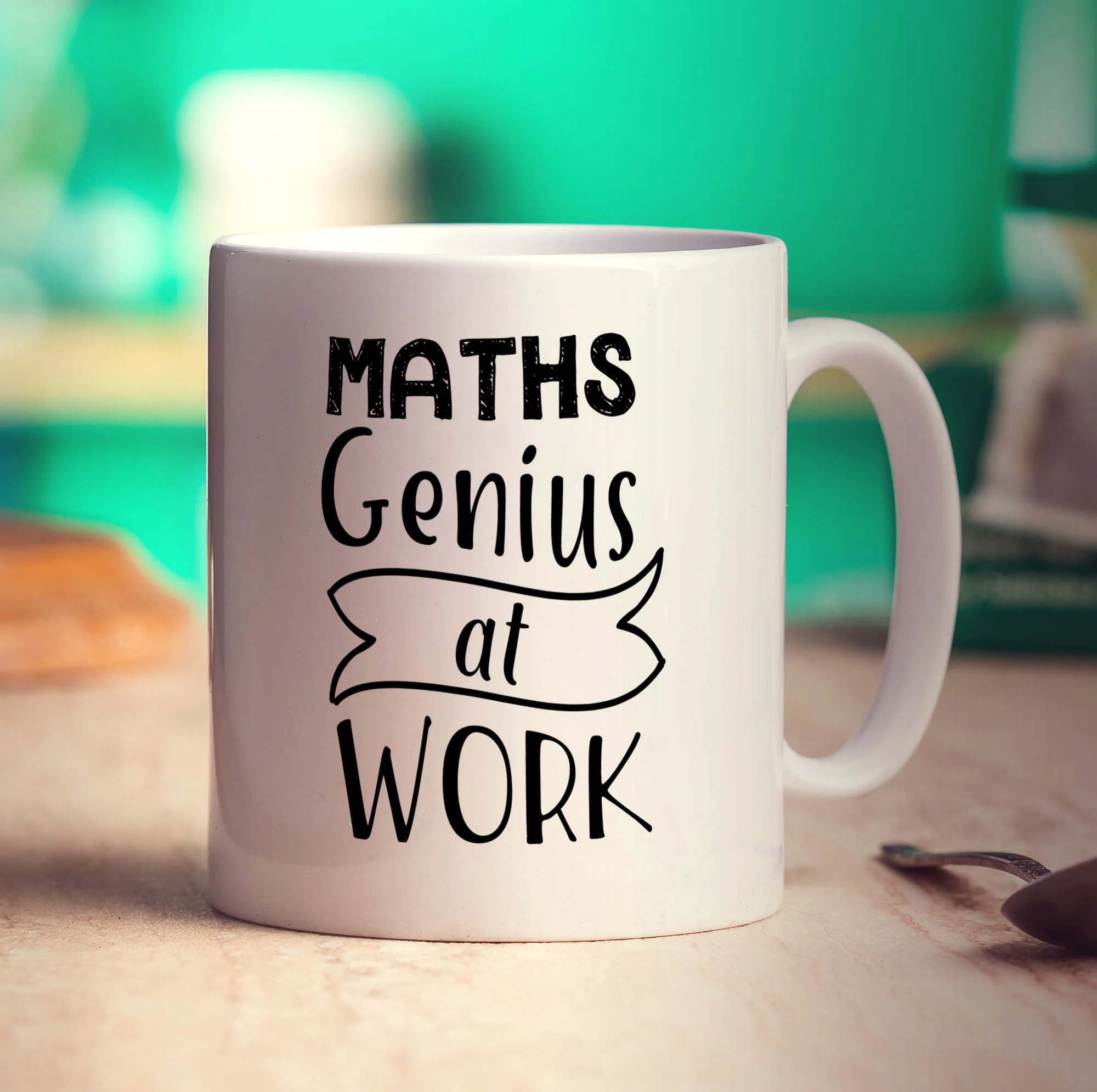 Maths Genius at Work Mug - Image 3