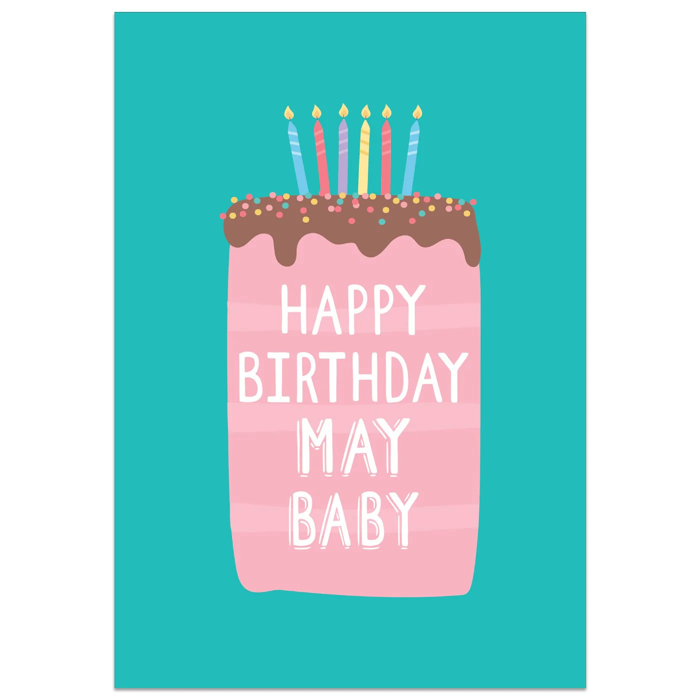 May Baby Birthday Card