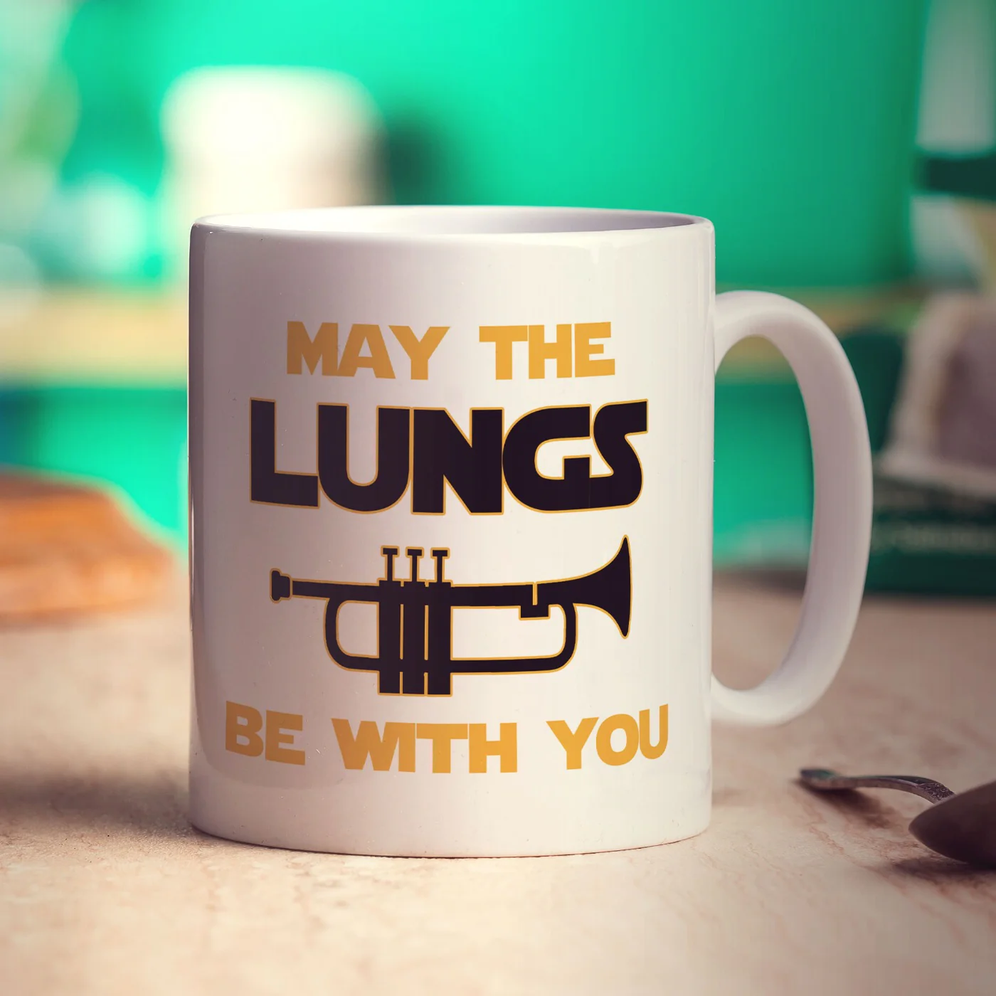 May the Lungs be With you Trumpet Mug - Image 4