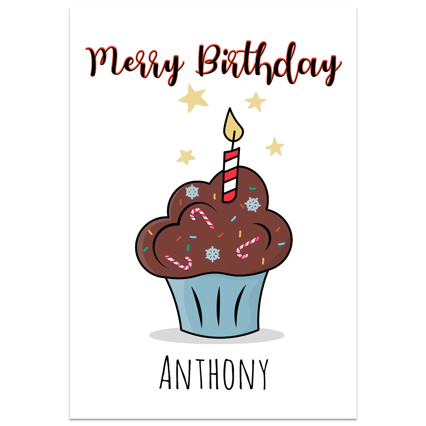 Merry Birthday Card