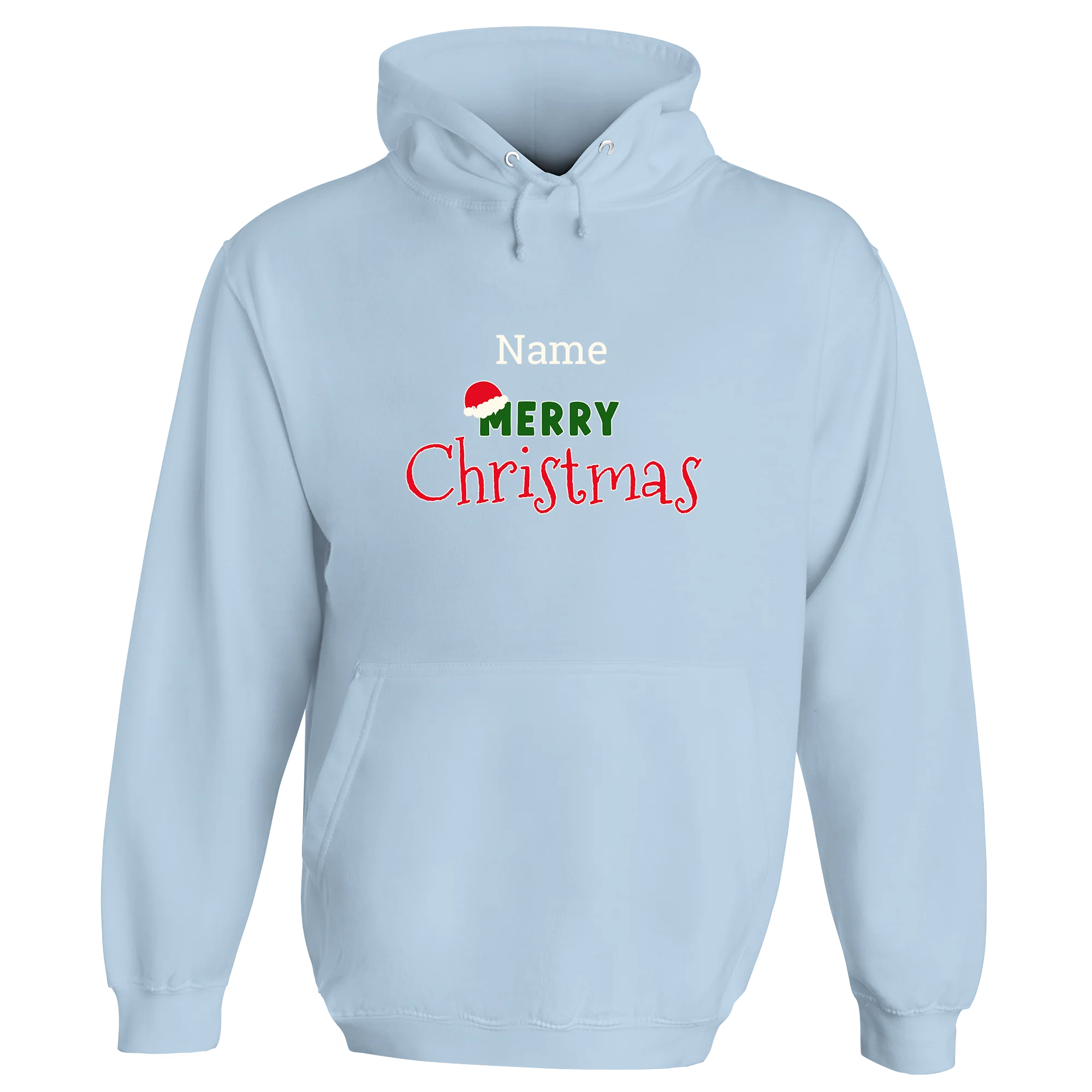 Merry Christmas Santa Hat Personalised Hoodie - Image 5