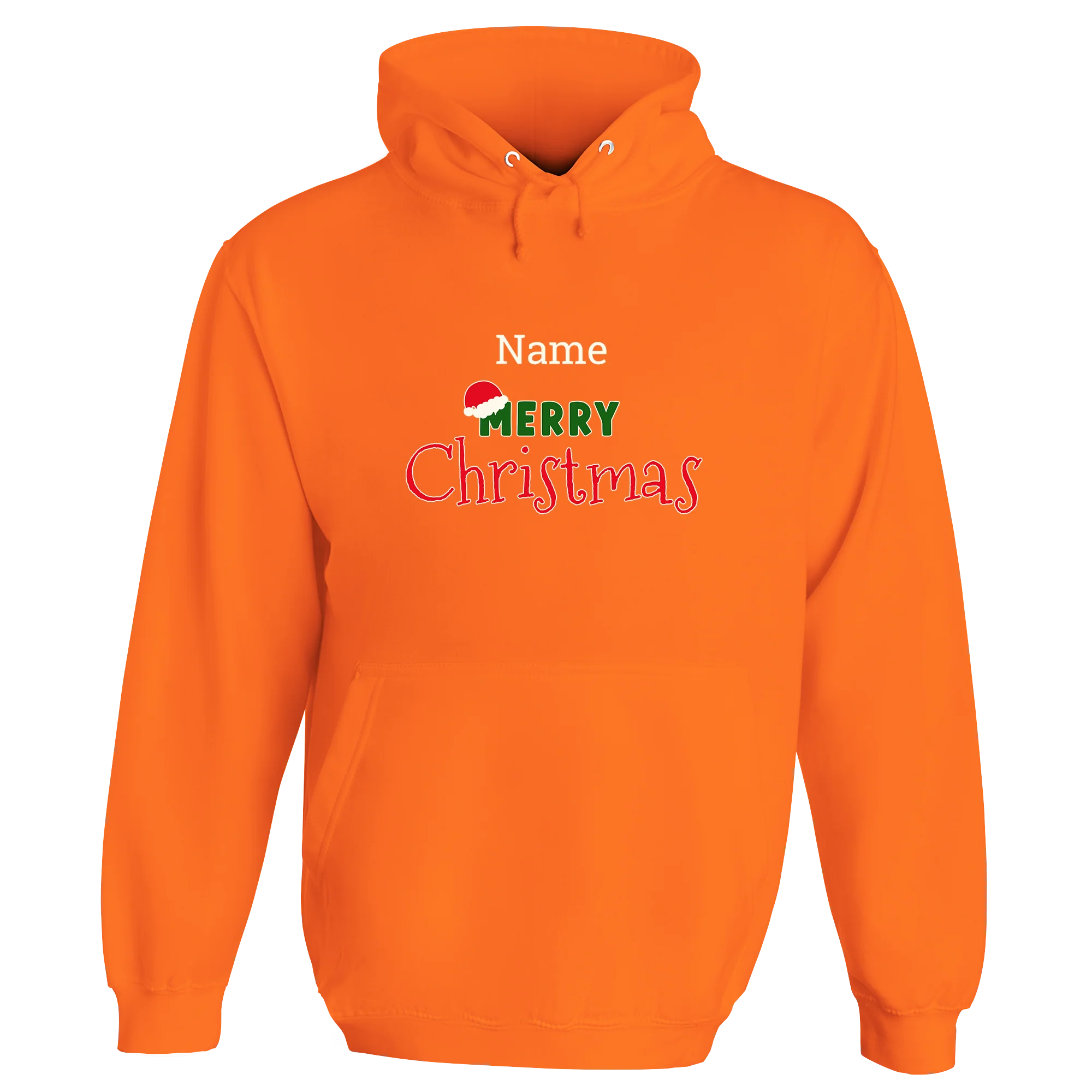 Merry Christmas Santa Hat Personalised Hoodie - Image 7