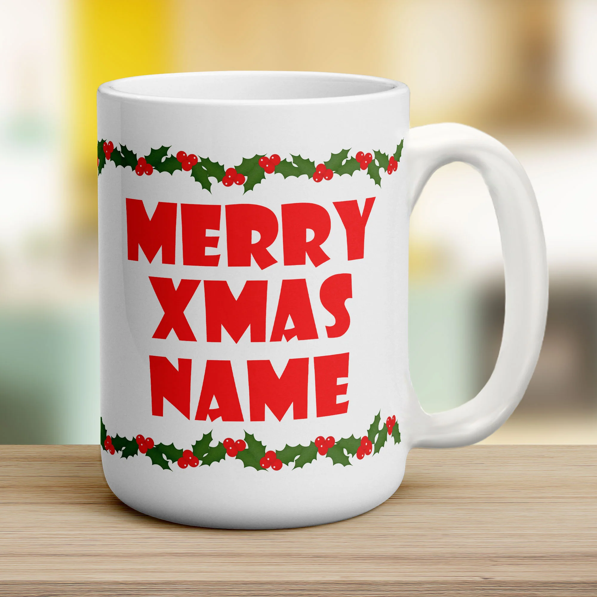 Merry Xmas Name Mug - Image 10