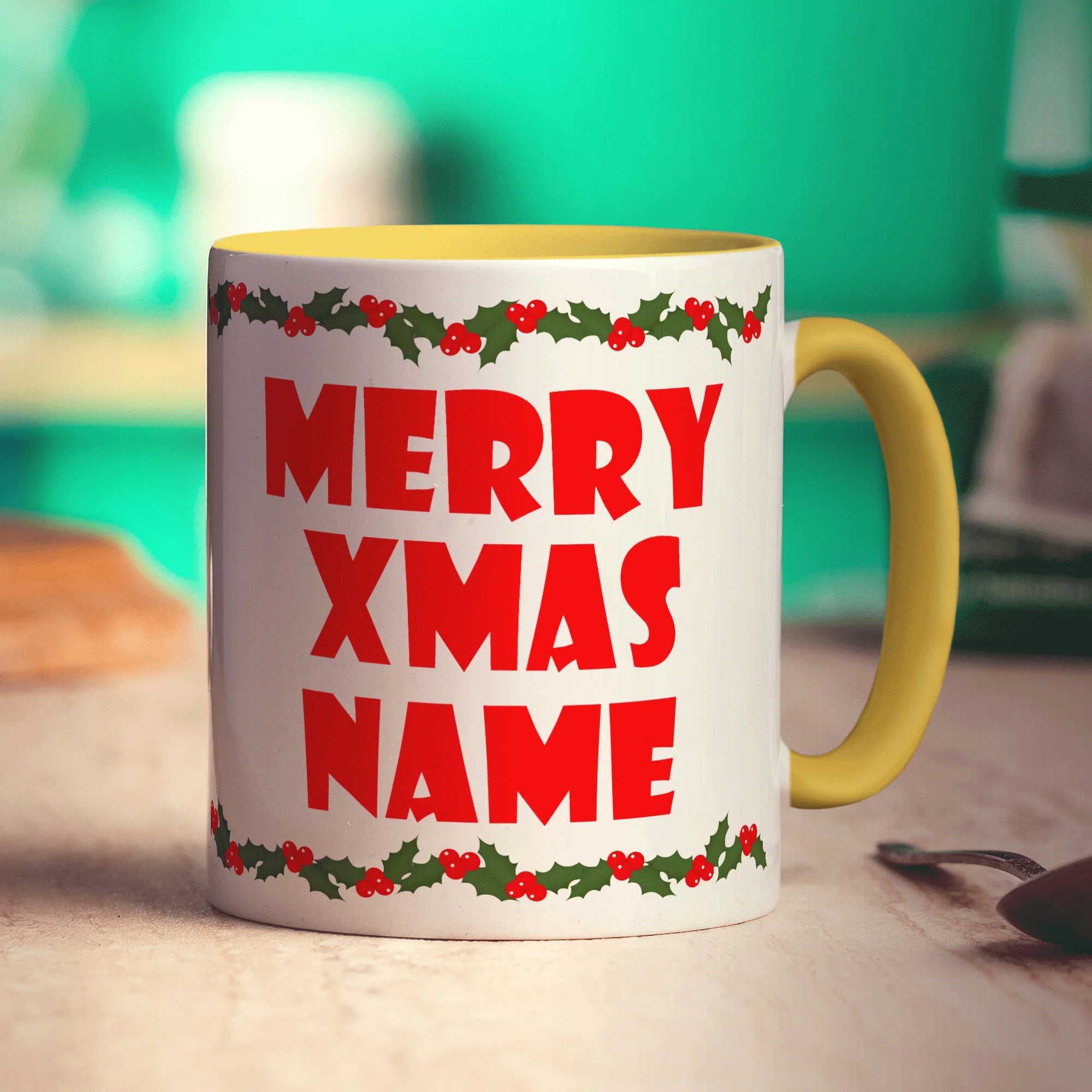 Merry Xmas Name Mug - Image 3