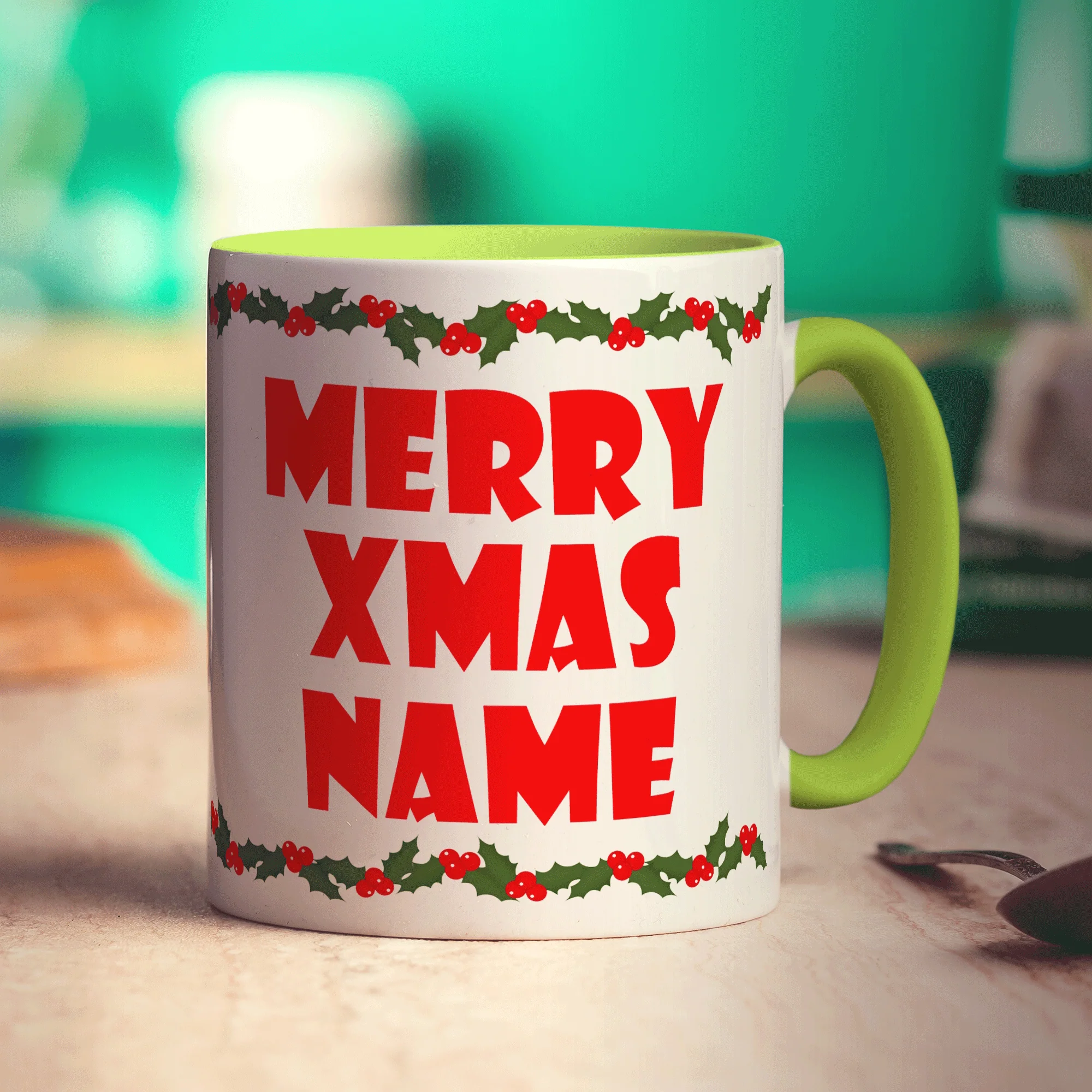 Merry Xmas Name Mug - Image 5