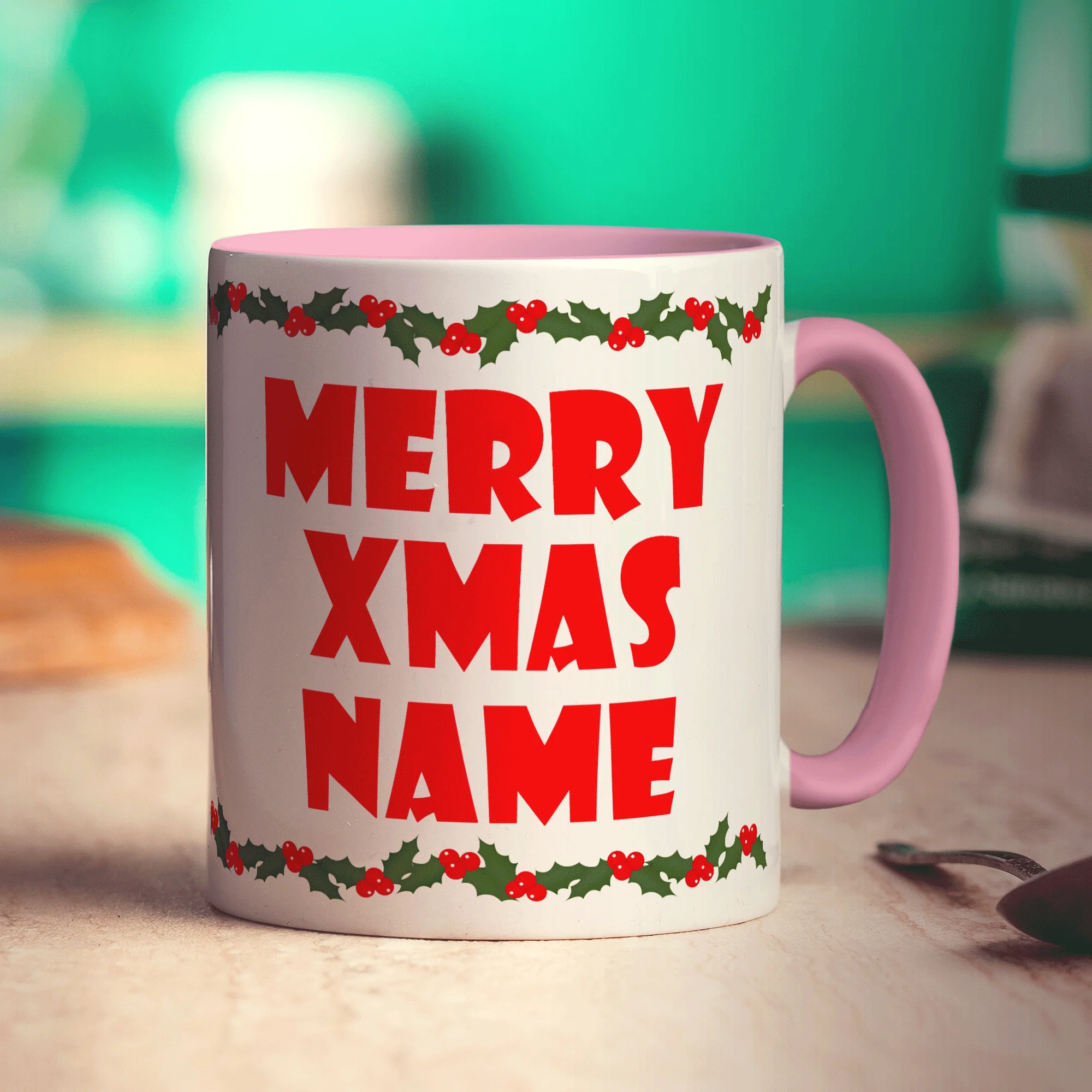 Merry Xmas Name Mug - Image 7