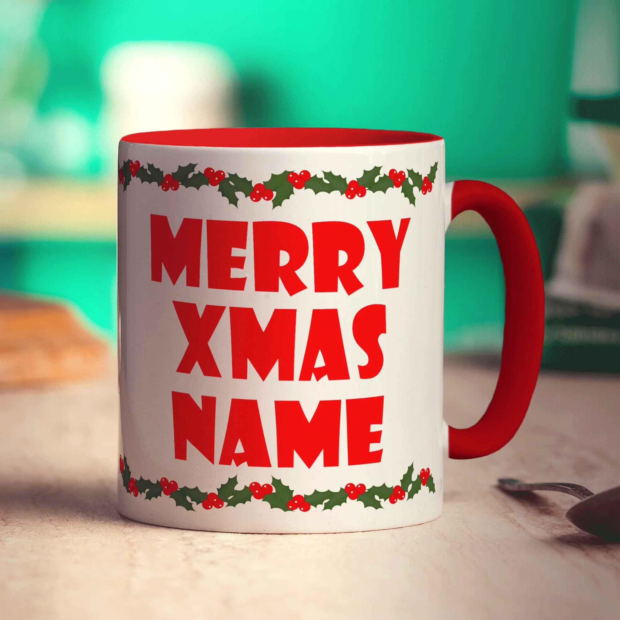 Merry Xmas Name Mug - Image 9