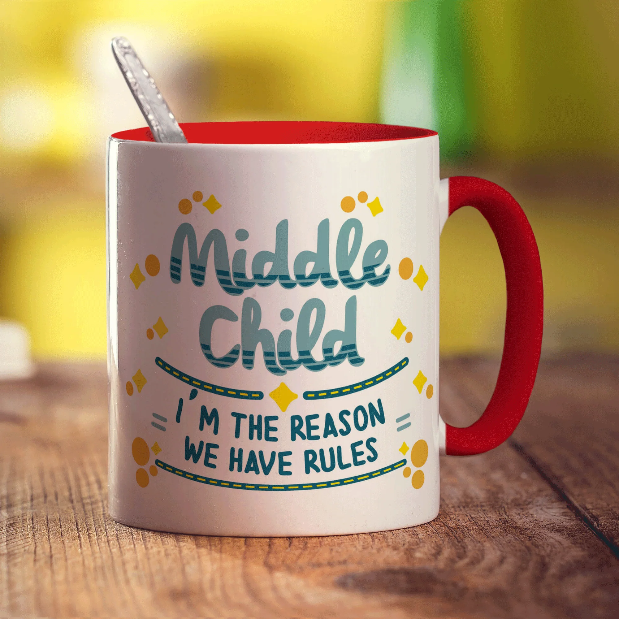 Middle Child - I'm The Reason We Have Rules Mug - Image 11