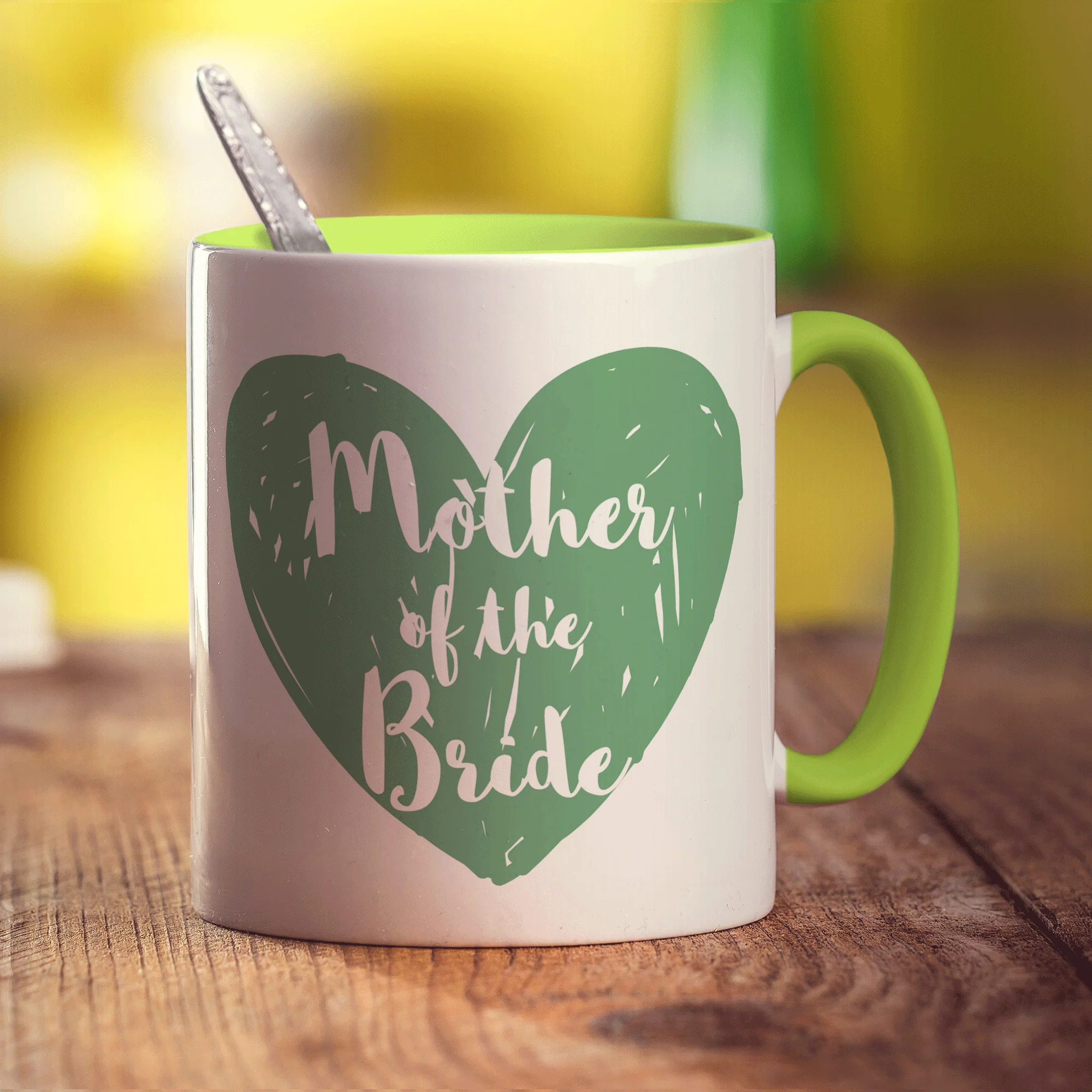 Mother of the Bride Heart Name Mug - Image 11
