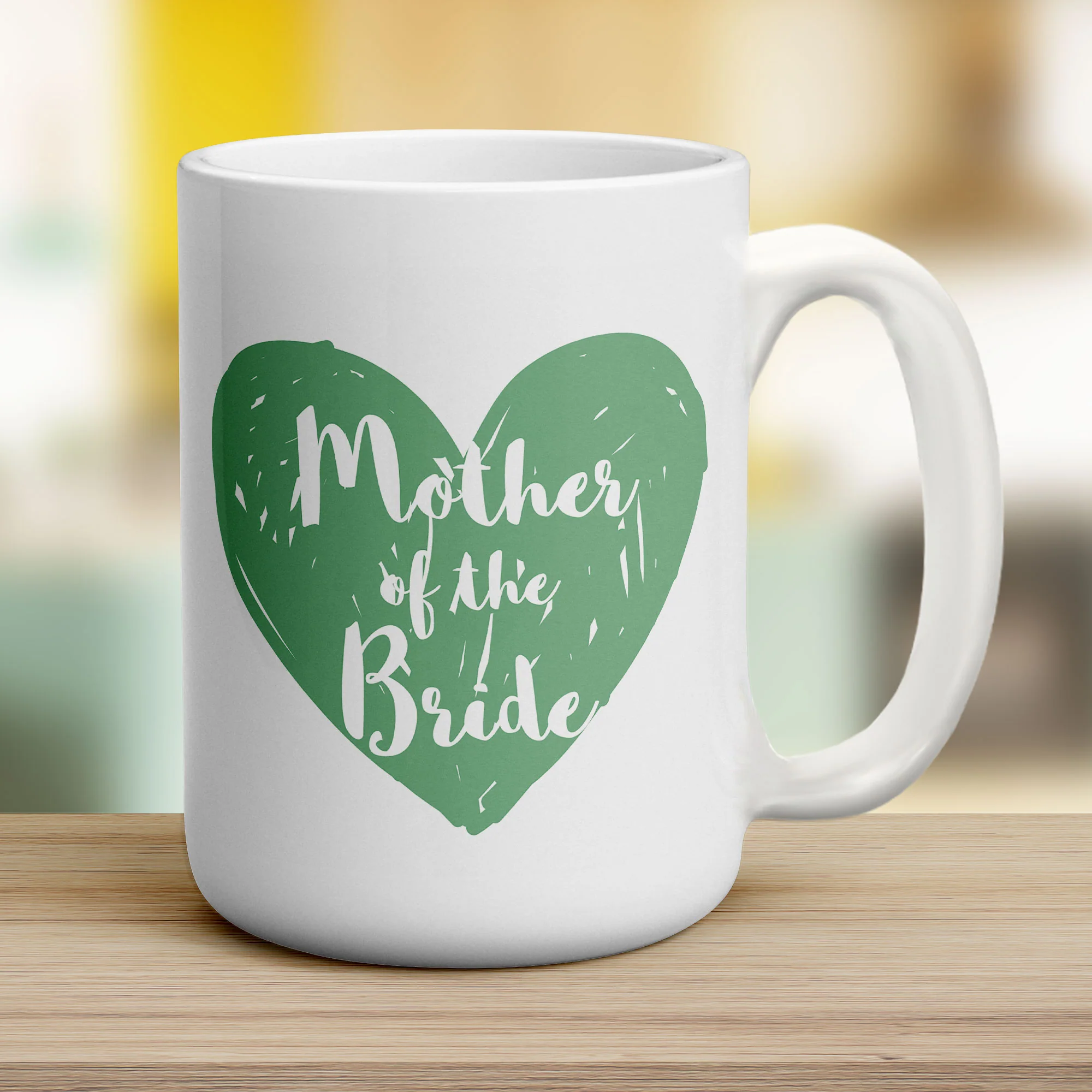 Mother of the Bride Heart Name Mug - Image 16