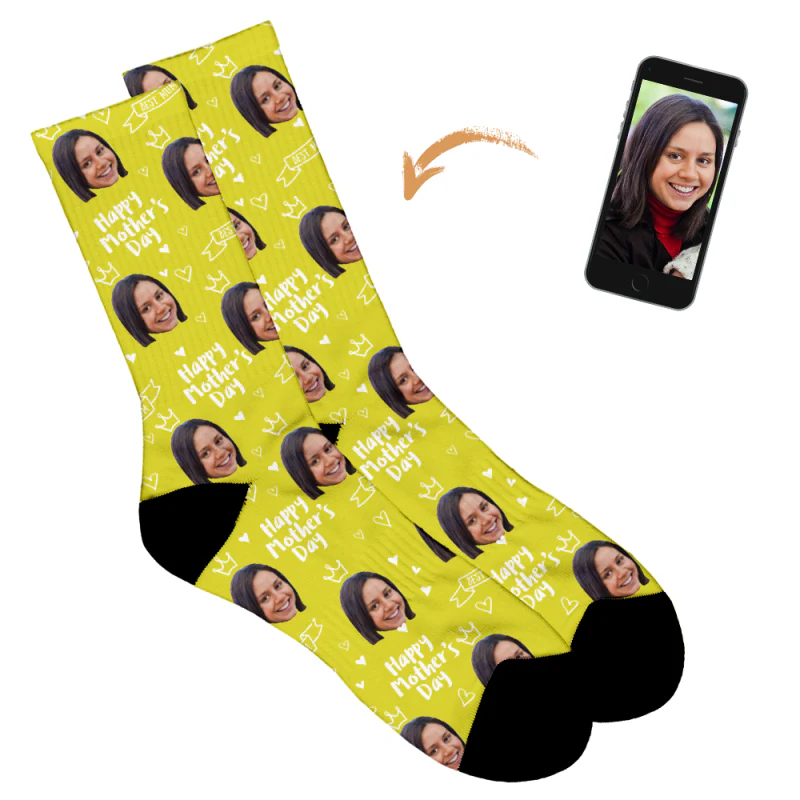 Happy Mother's Day Socks - Crown Design - Image 12