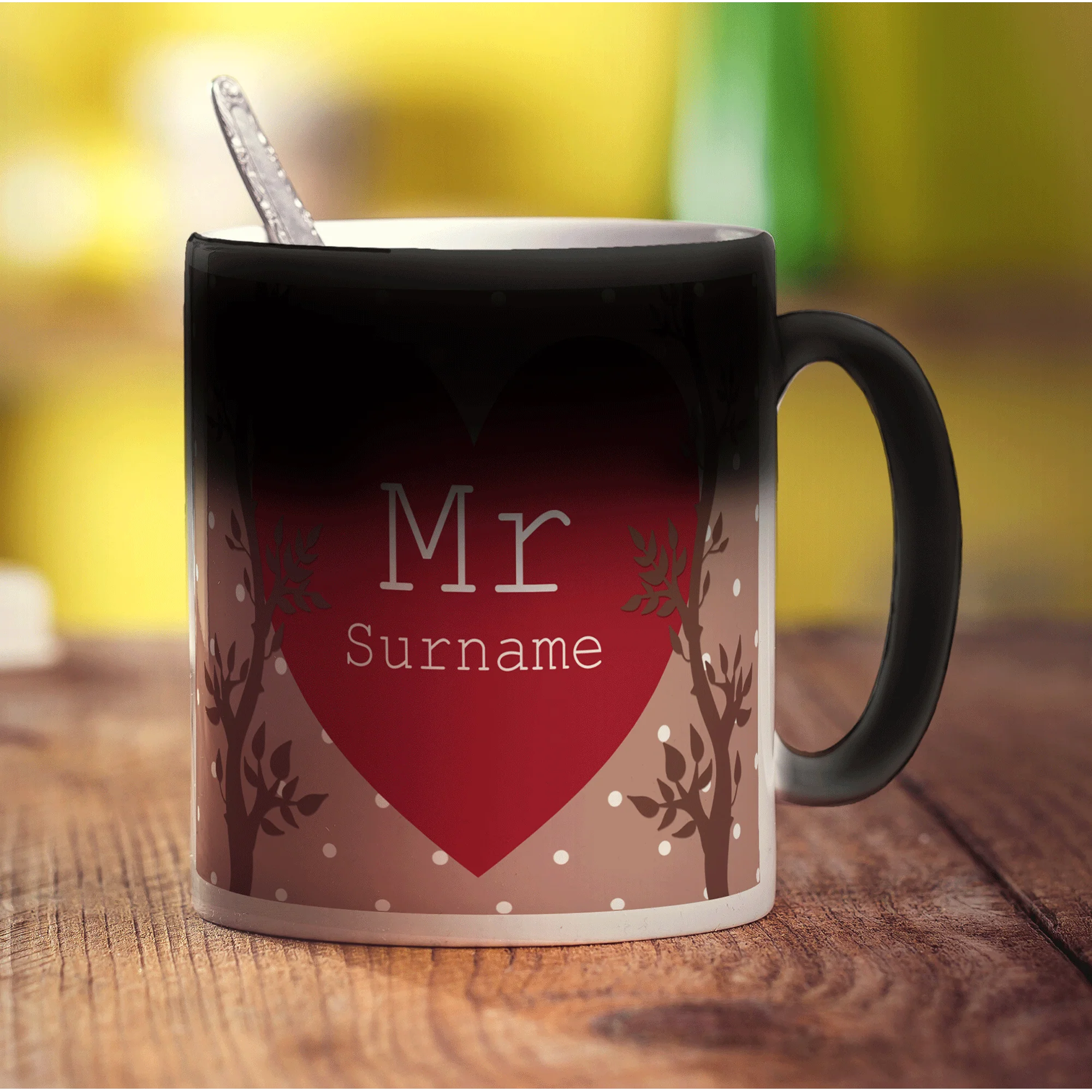 Mr Alpine Heart Name Mug - Image 4