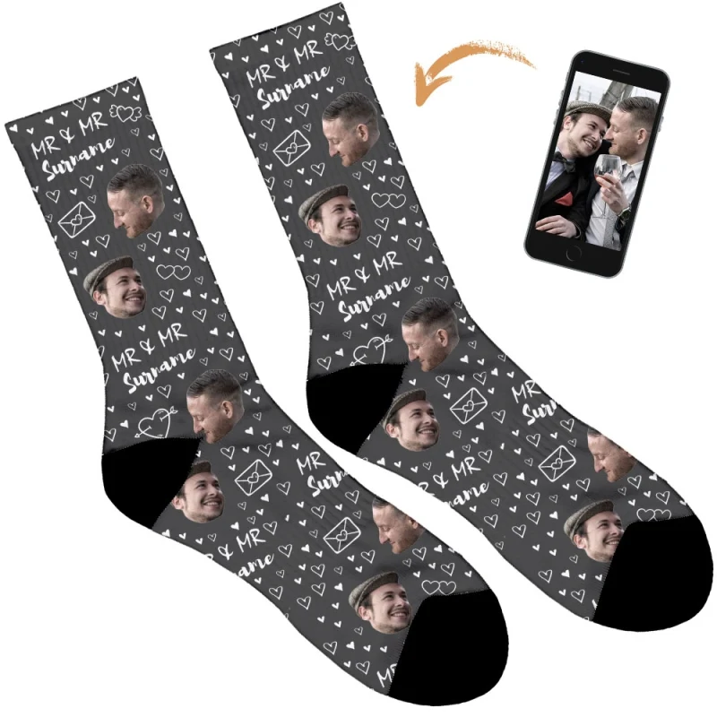Mr & Mr Wedding Socks - Image 13