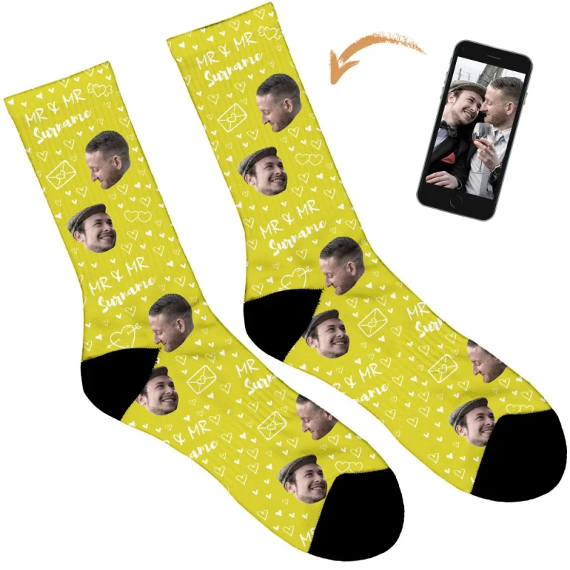 Mr & Mr Wedding Socks - Image 17