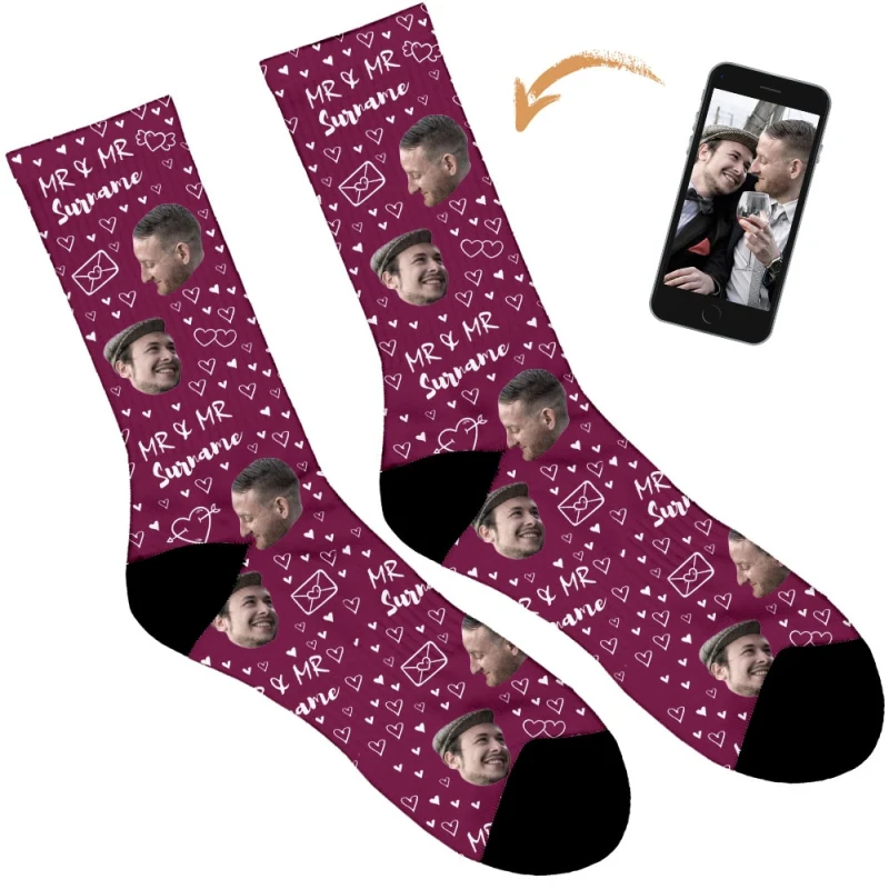 Mr & Mr Wedding Socks - Image 24