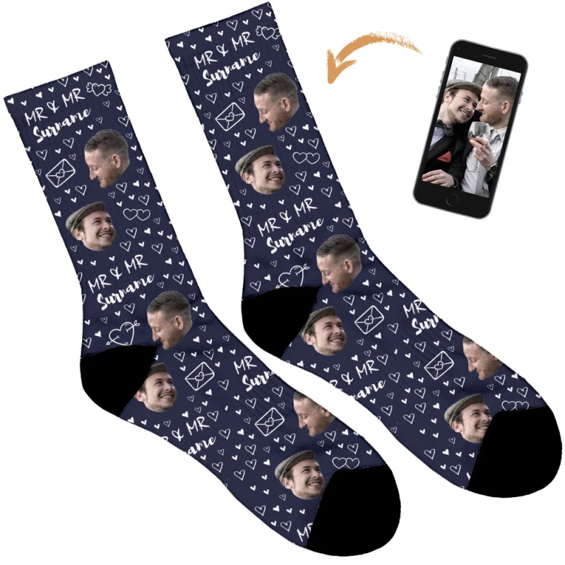 Mr & Mr Wedding Socks - Image 34