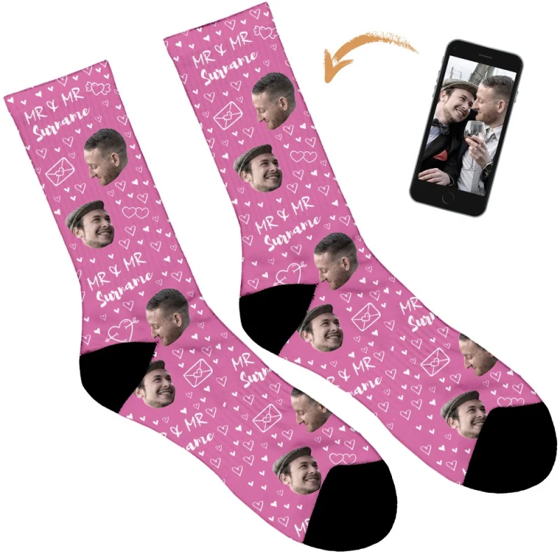 Mr & Mr Wedding Socks - Image 5