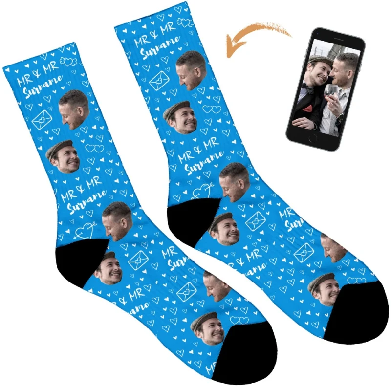 Mr & Mr Wedding Socks - Image 8