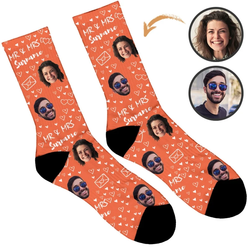 Mr & Mrs Wedding Socks
