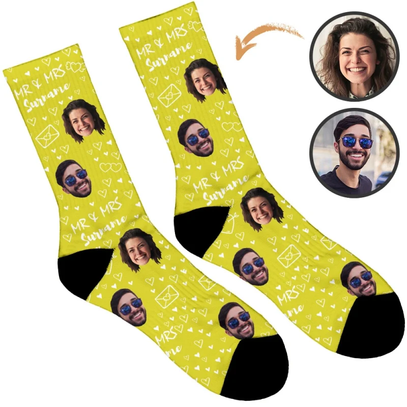 Mr & Mrs Wedding Socks - Image 12