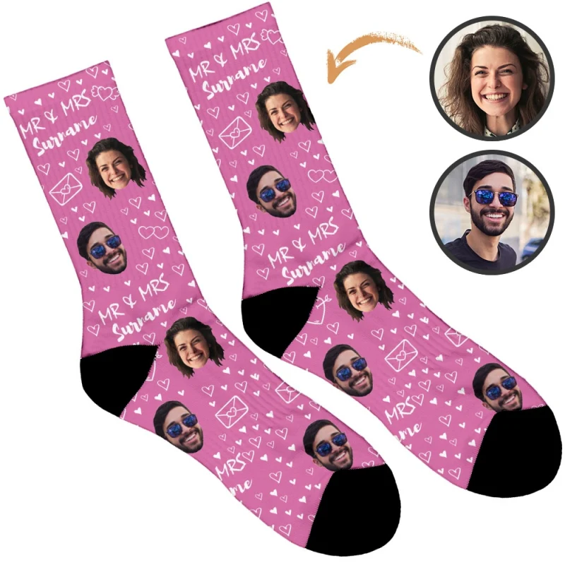 Mr & Mrs Wedding Socks - Image 13