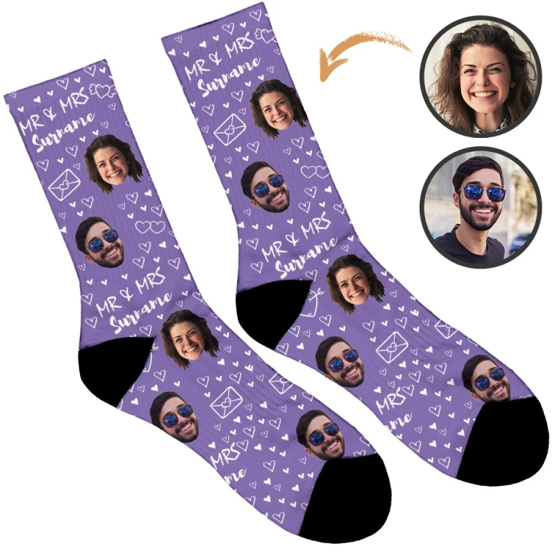 Mr & Mrs Wedding Socks - Image 20