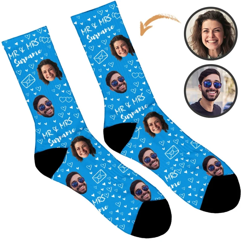Mr & Mrs Wedding Socks - Image 23