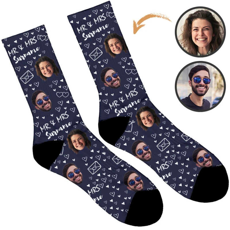 Mr & Mrs Wedding Socks - Image 26