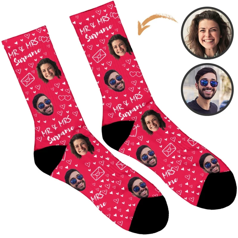 Mr & Mrs Wedding Socks - Image 8