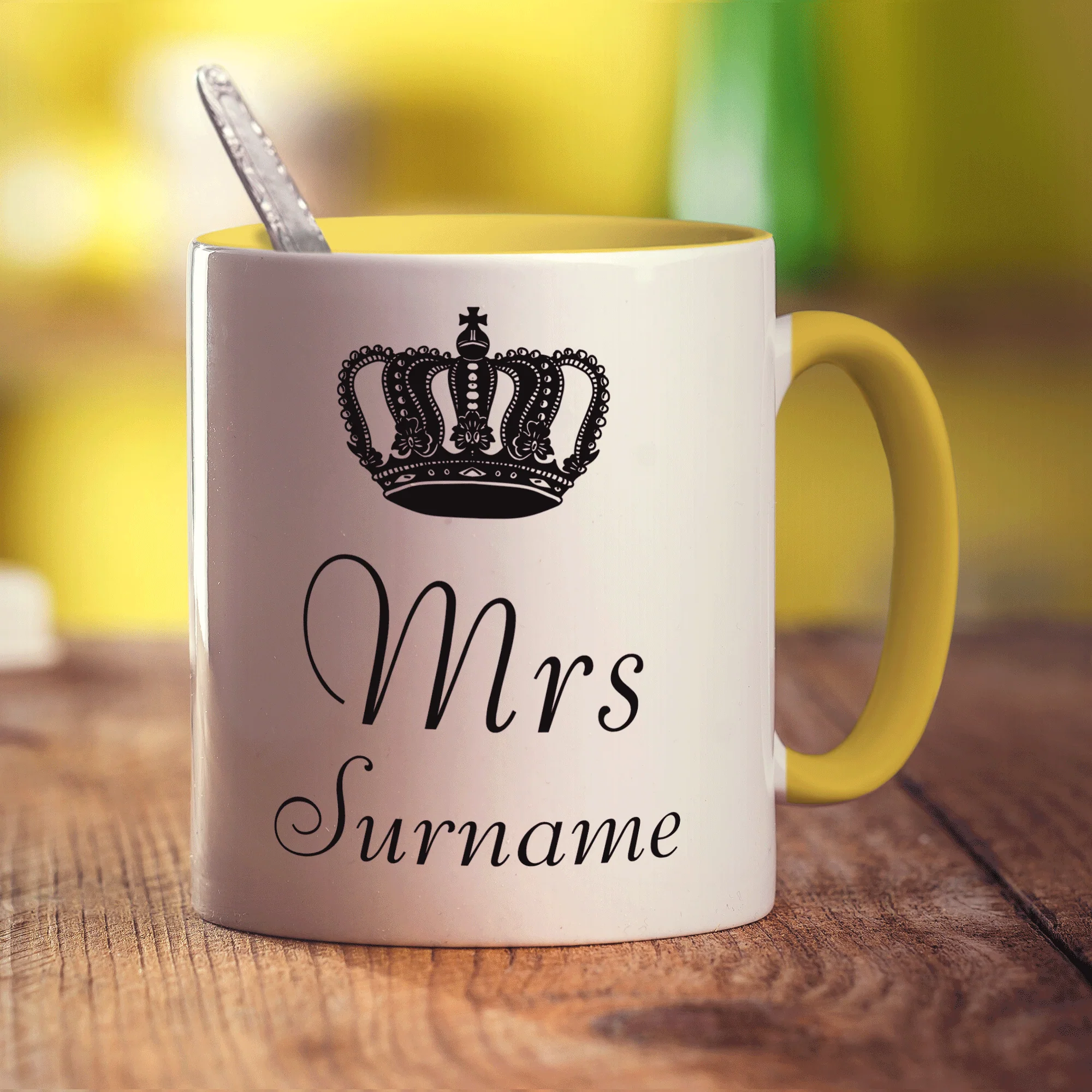 Mrs Crown Name Mug - Image 9