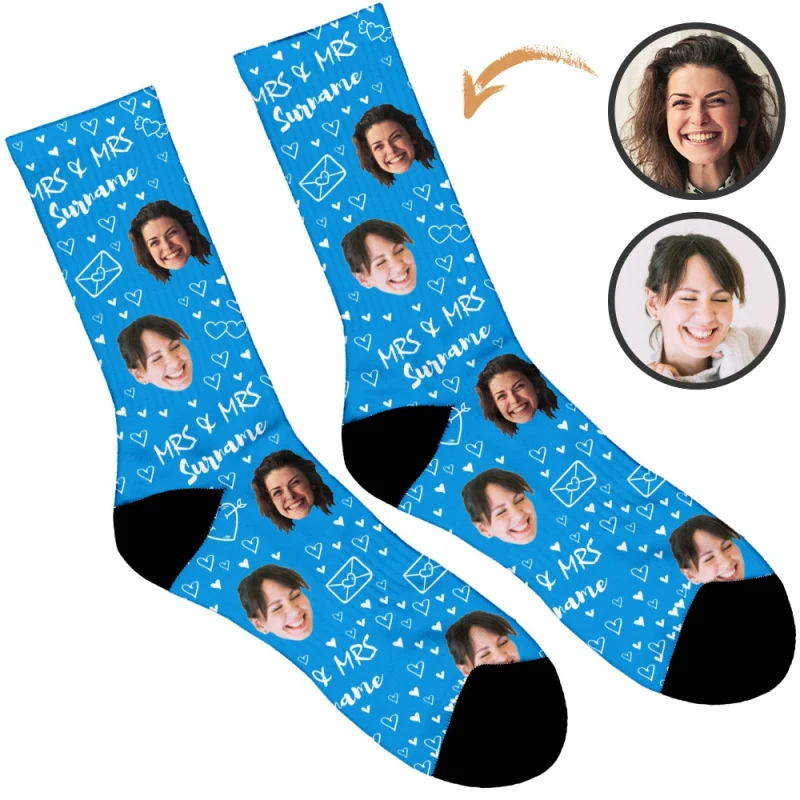 Mrs & Mrs Wedding Socks - Image 32