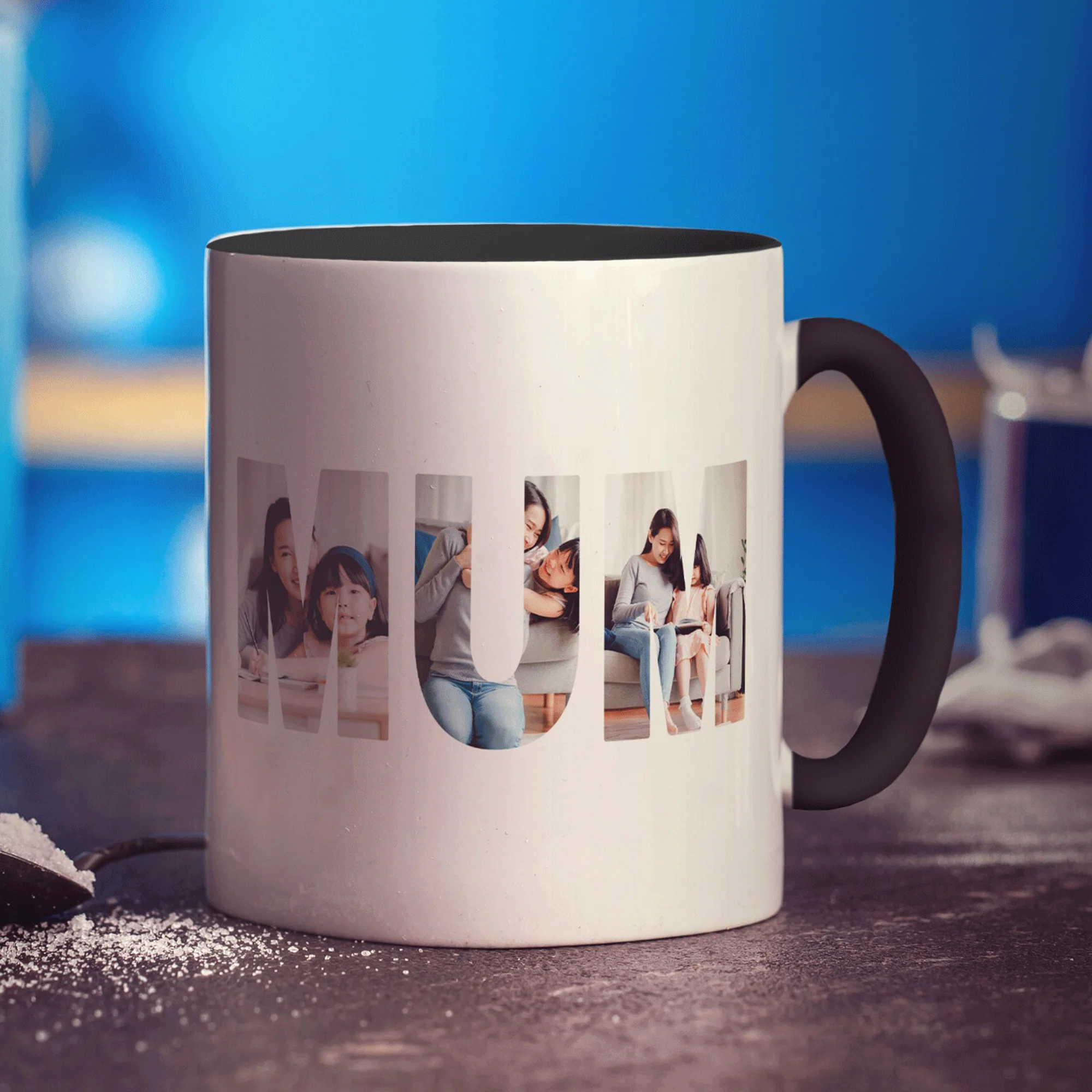 Mum Outline Photo Mug - Image 10