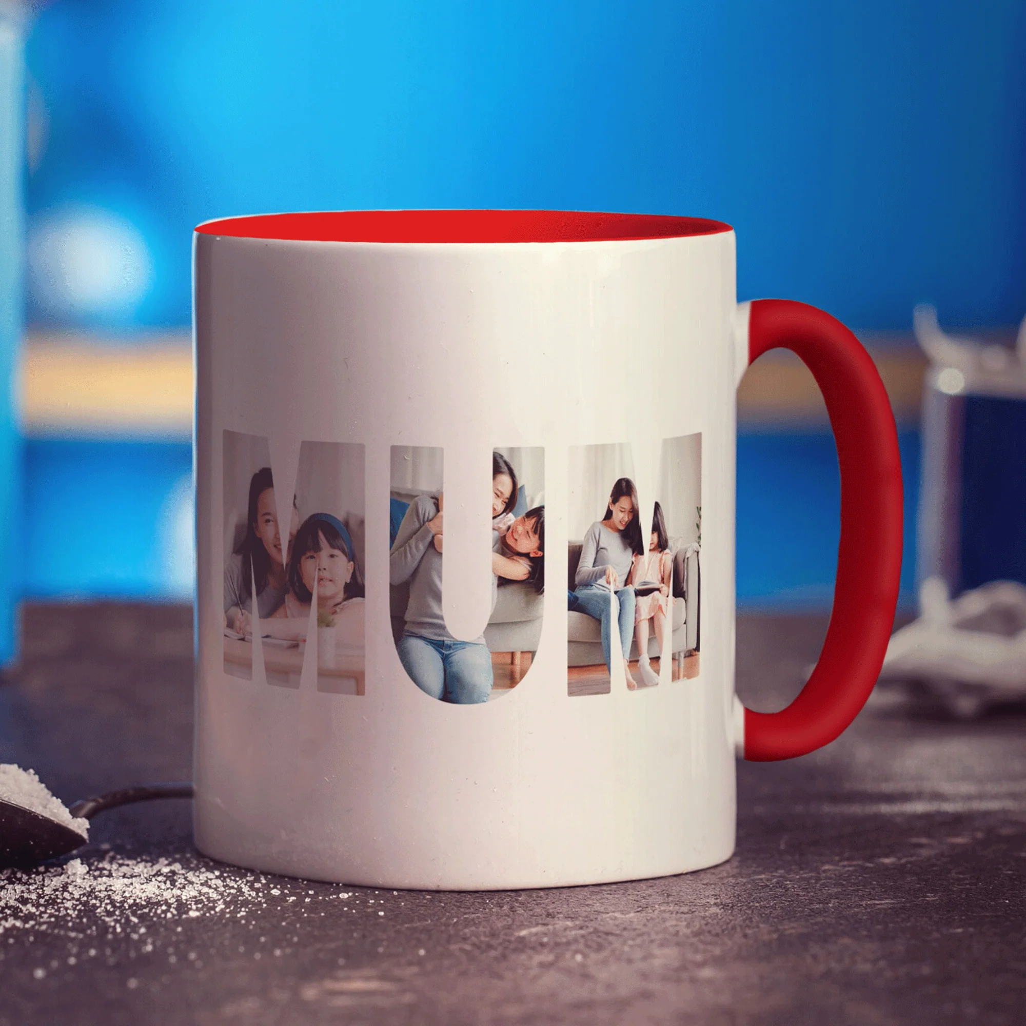 Mum Outline Photo Mug - Image 11