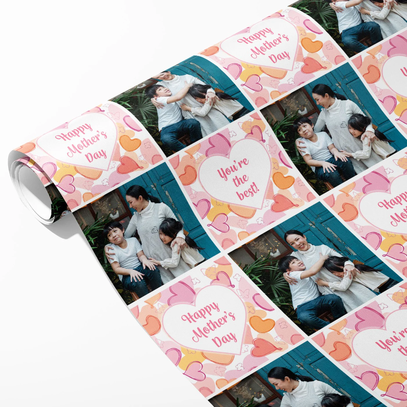 Mother's Day Photo Grid Wrapping Paper - Image 2