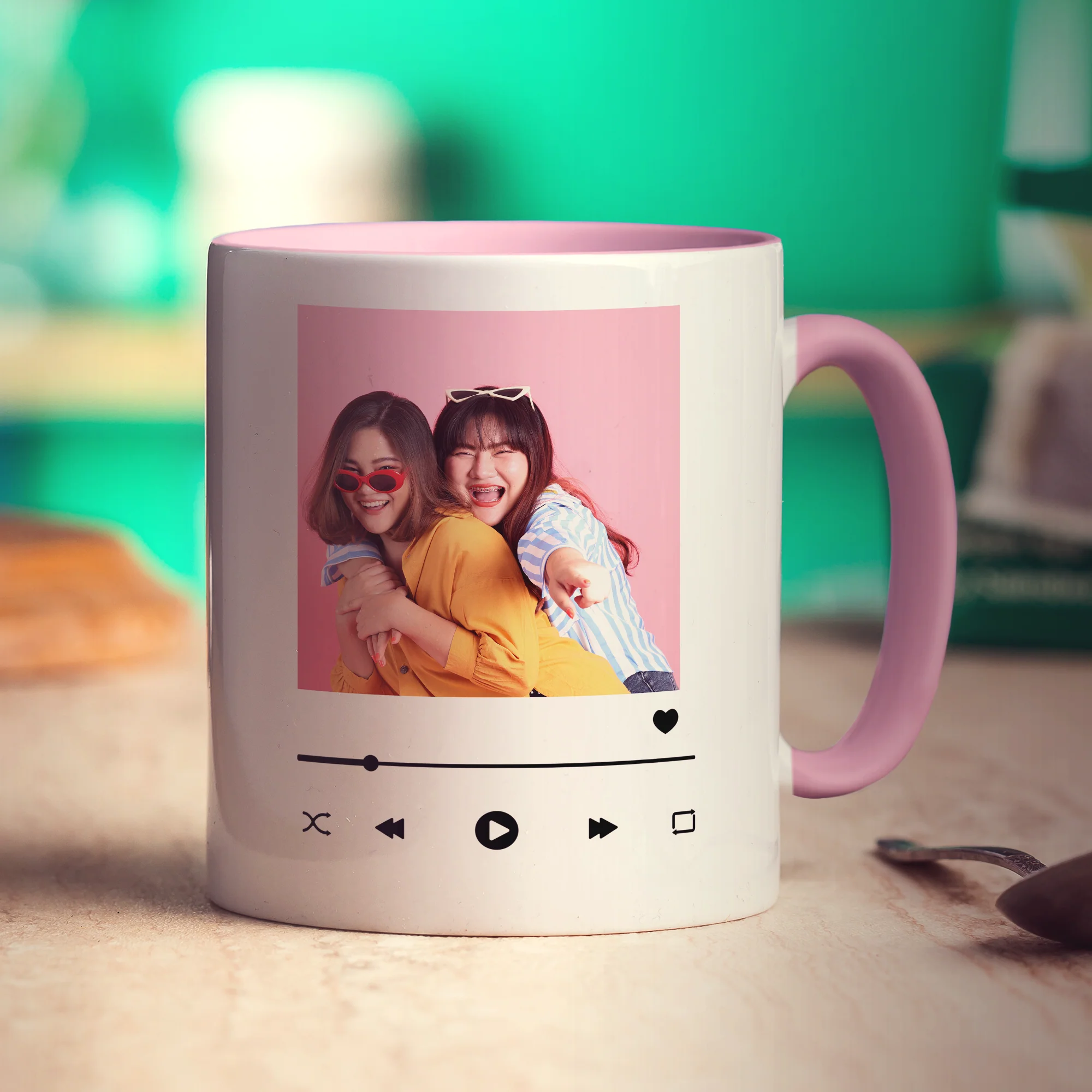 Music Player Personalised Photo Mug - Image 9